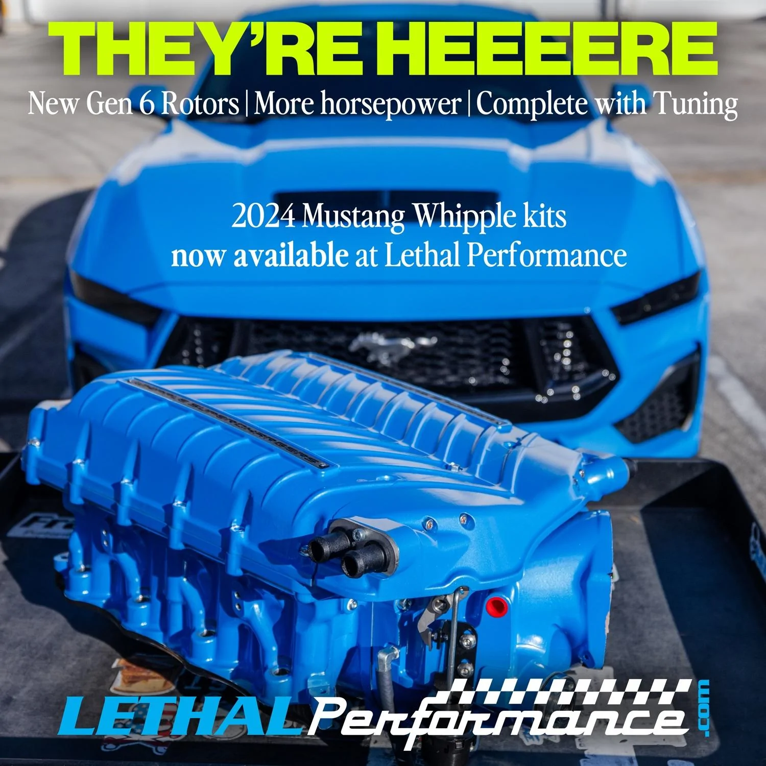S650 Mustang Officially released: Whipple Gen 6 3.0L Supercharger Kits for the 2024+ Mustang! 2024whipplekits