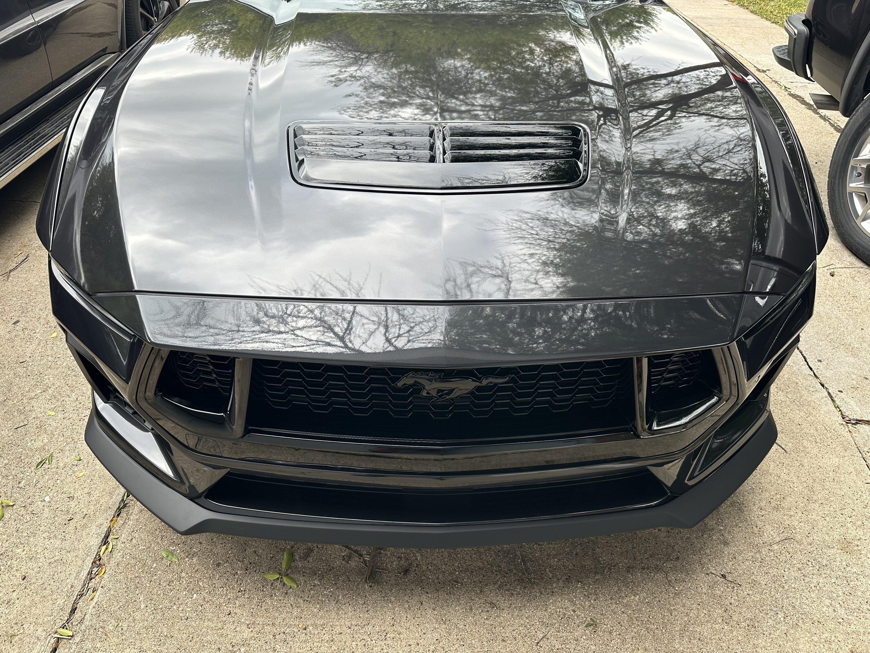 S650 Mustang Ford factory splitter installed on GT IMG_5205