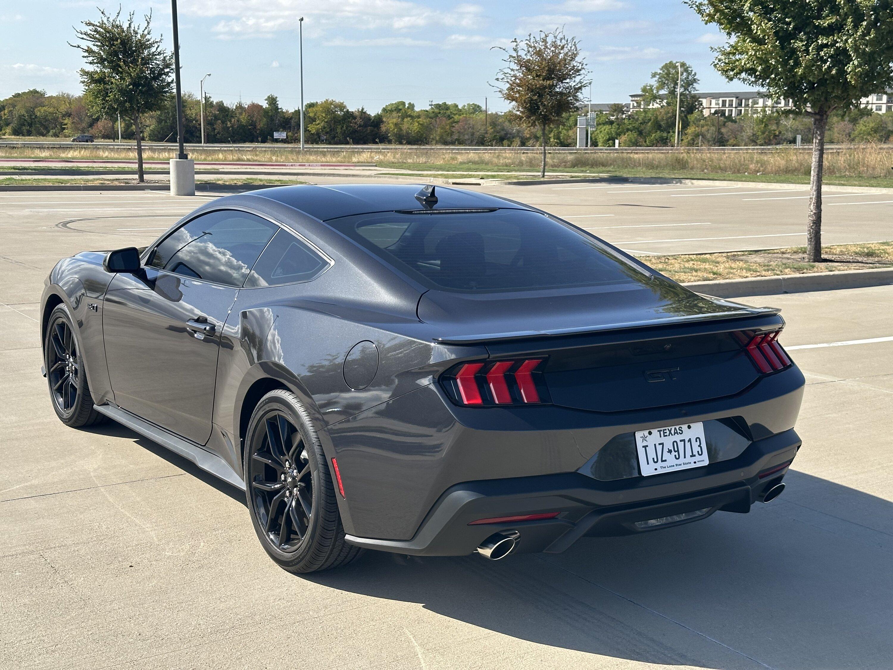 S650 Mustang Ford factory splitter installed on GT IMG_5115