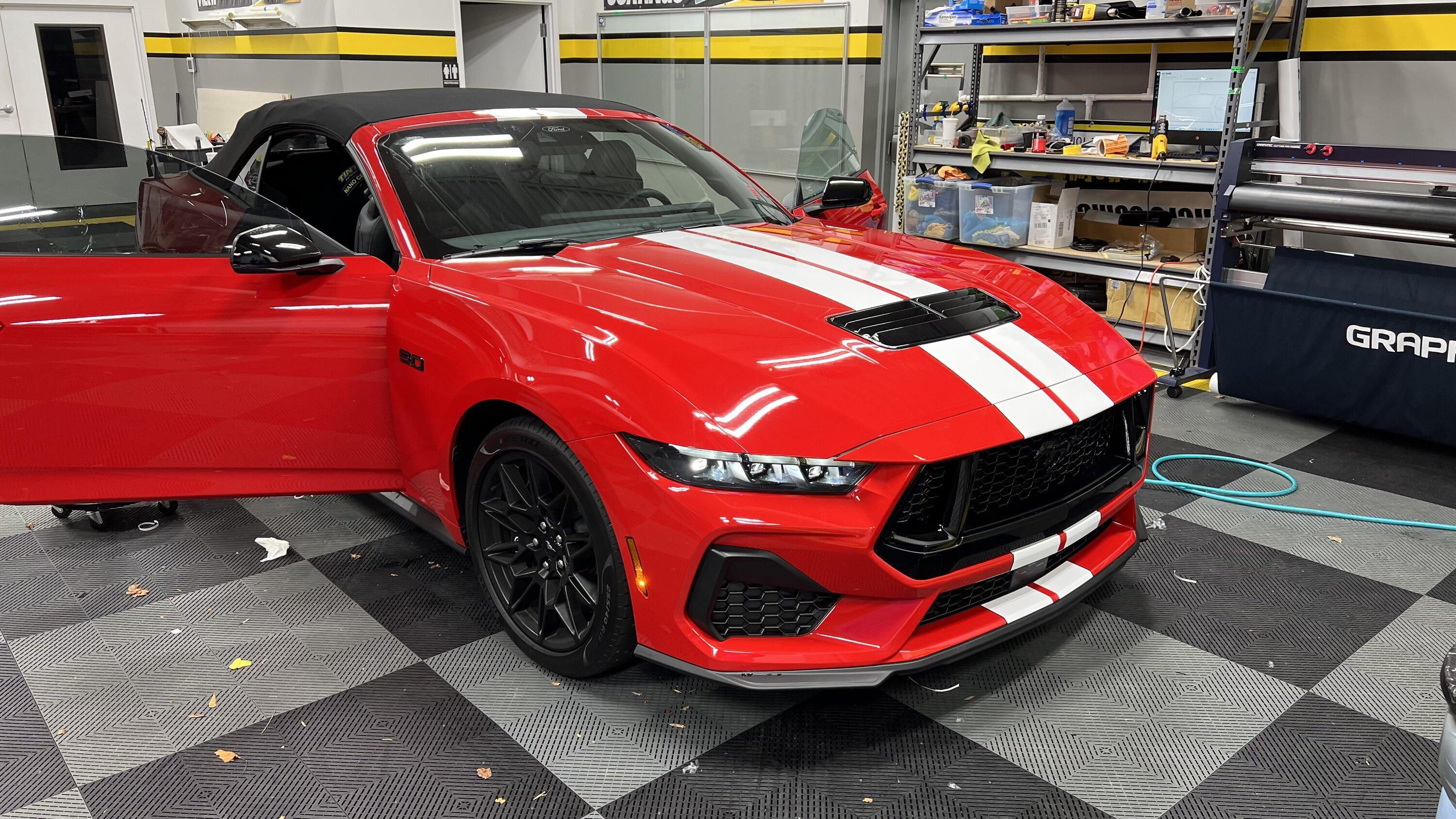 S650 Mustang Stripes on my GT Convertible - done! IMG_9339