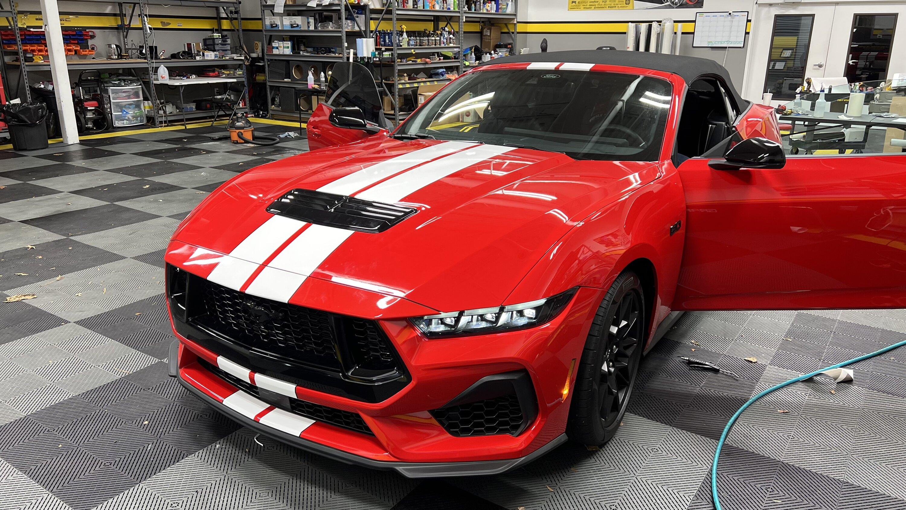 S650 Mustang Stripes on my GT Convertible - done! IMG_9340