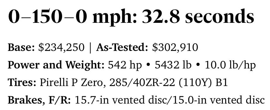 S650 Mustang Car and Driver's 0-to-150-to-0 Speed Test 2023 IMG_3769