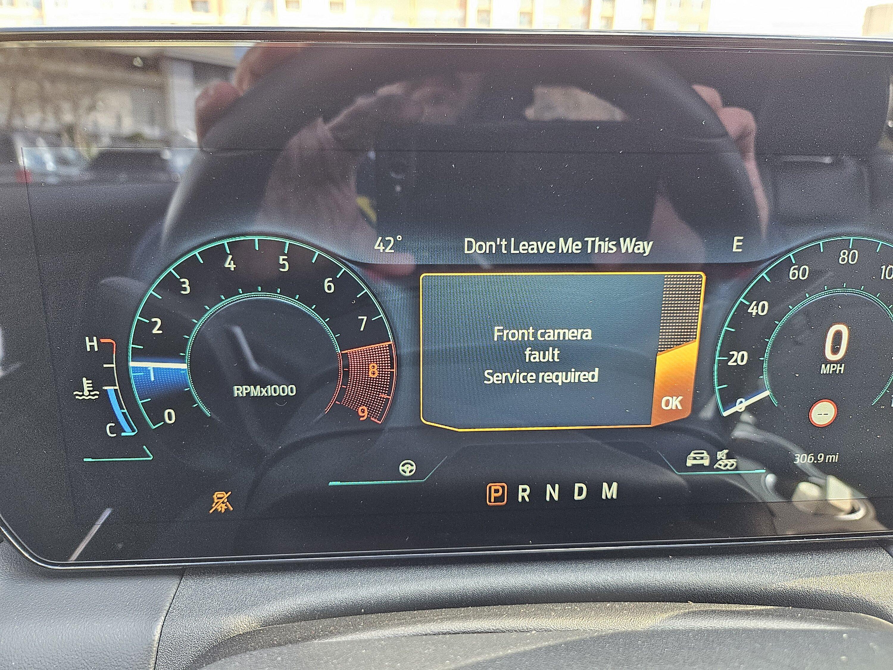 S650 Mustang Pre-Collision Assist Not Available Warning 20231128_123938