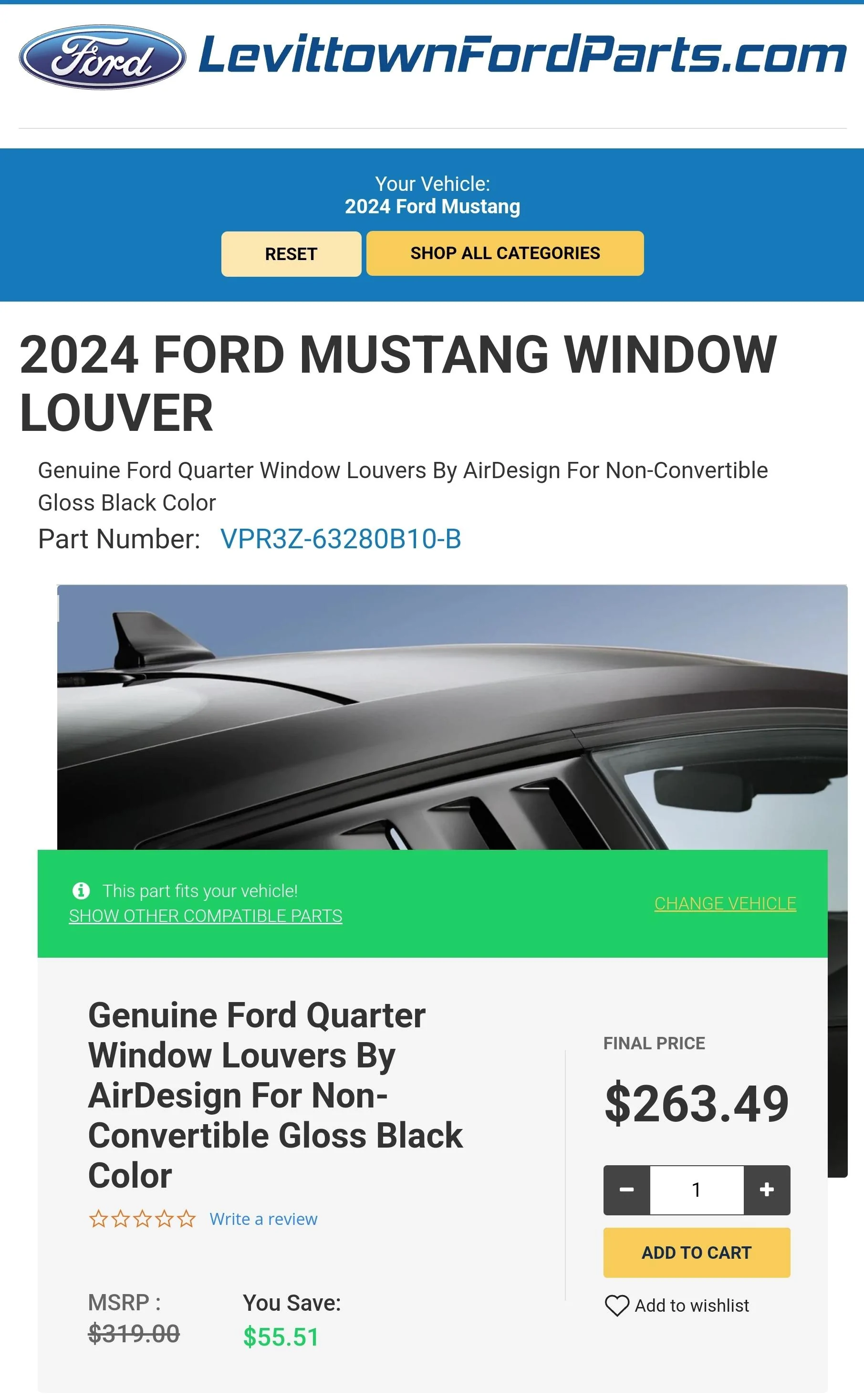 S650 Mustang Ford (Air Design) Rear Window Louvers Screenshot_20231202_185132_Chrom