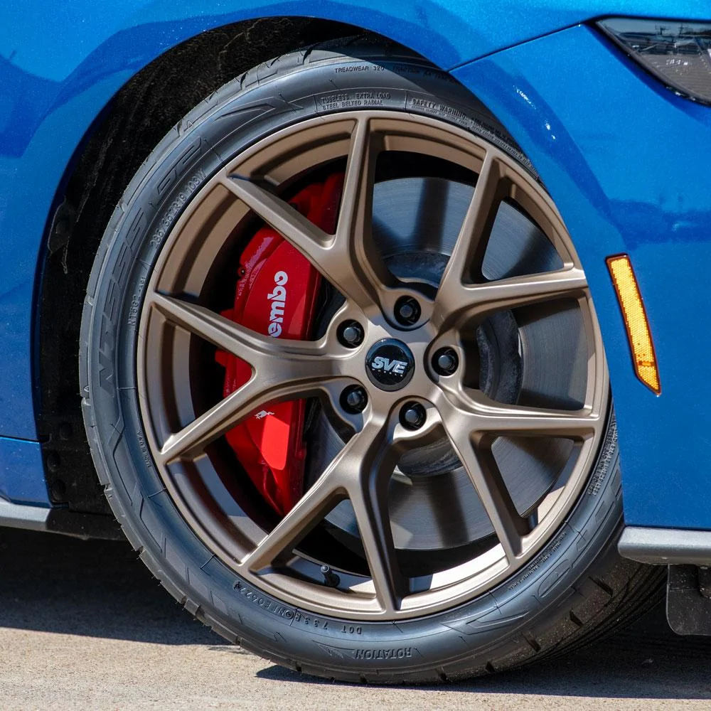 S650 Mustang 2024 Atlas Blue Mustang GT On SVE SP2 Wheels SVESP2_OC_2024_BRZ05