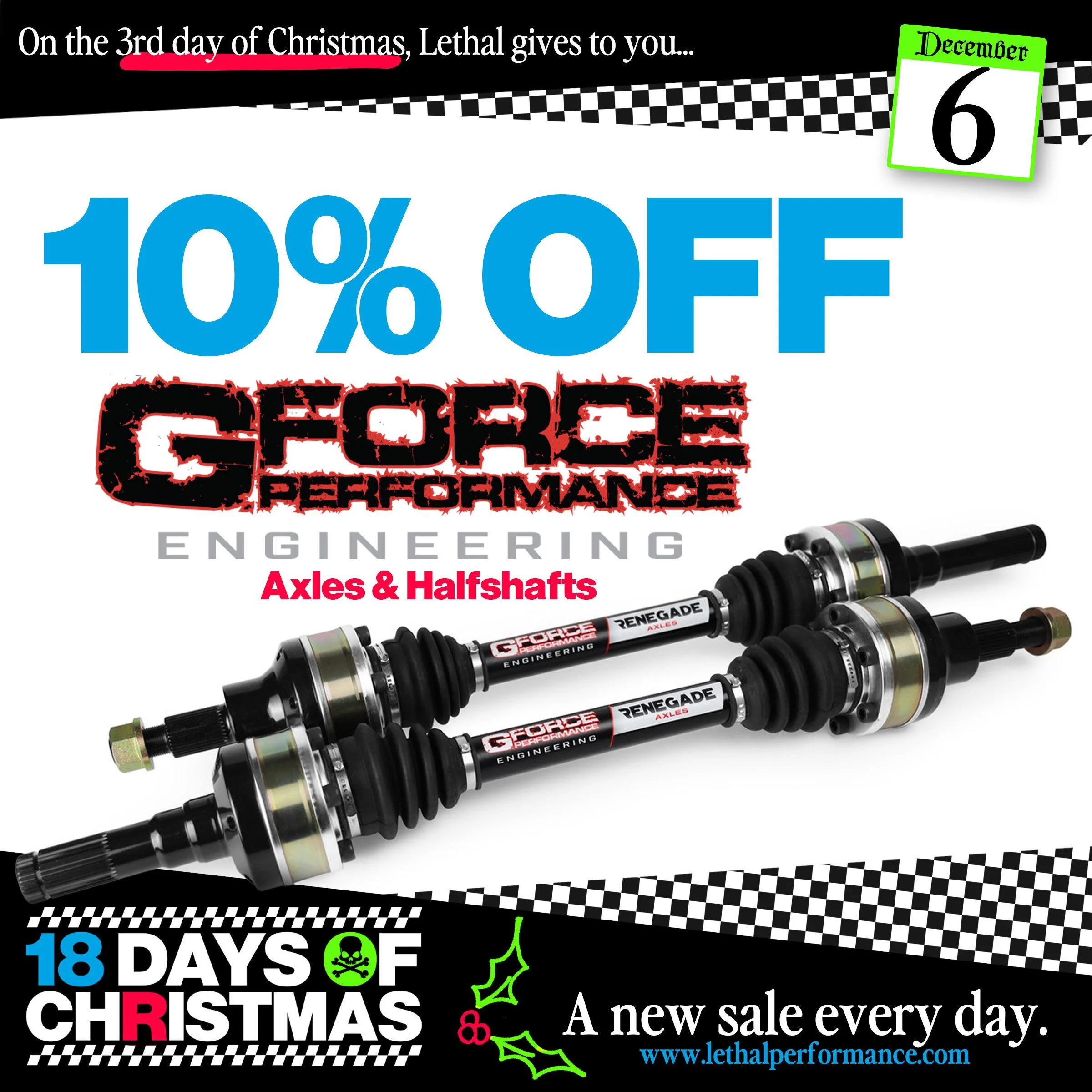 S650 Mustang Lethal Perfomance's 18 Days of Christmas SALES START NOW!! GForce_Xmas