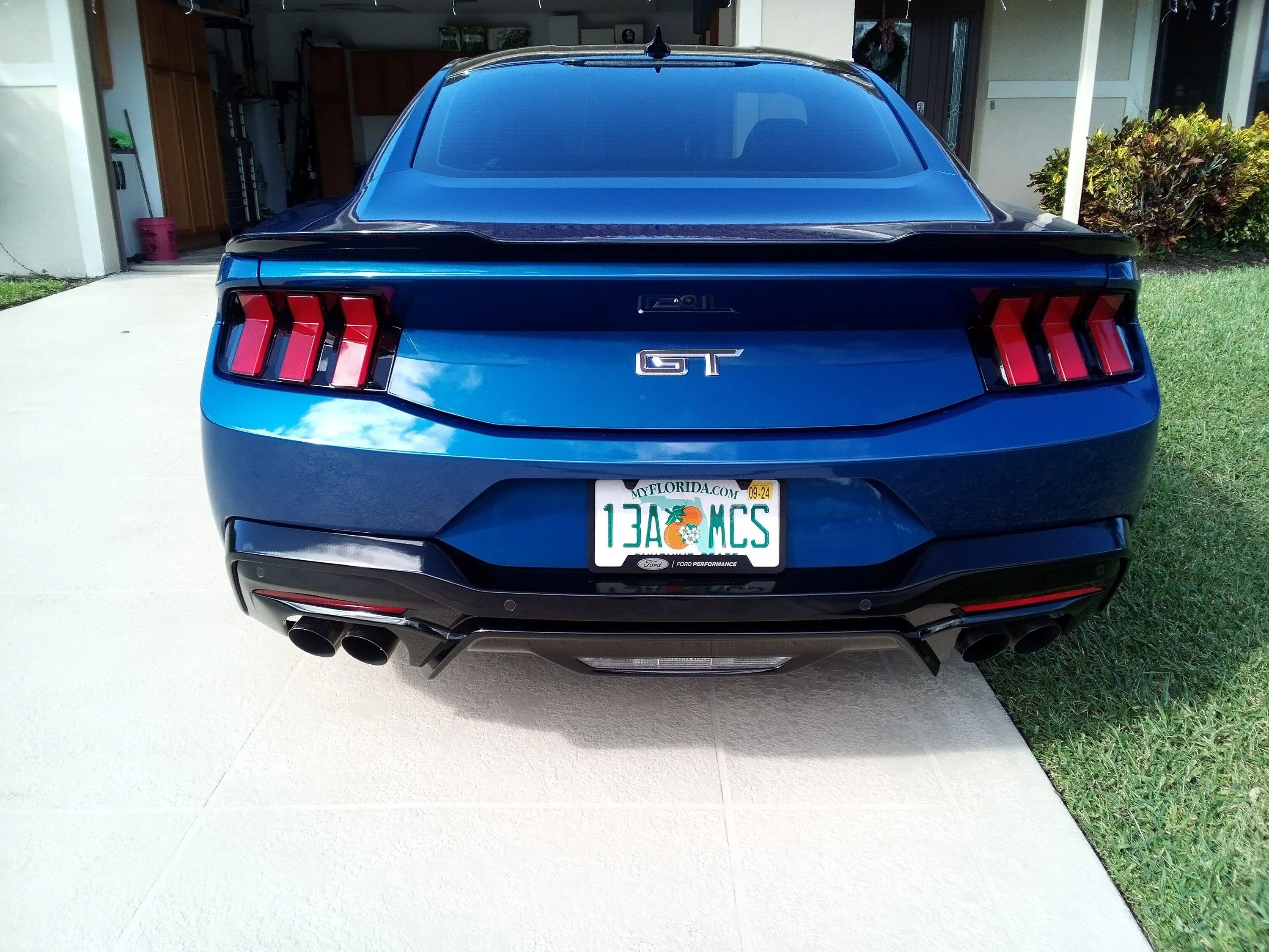 S650 Mustang Factory Ford rear deck spoiler just installed! And the gloss black matches the lower gloss trim perfectly. IMG_20231217_130319