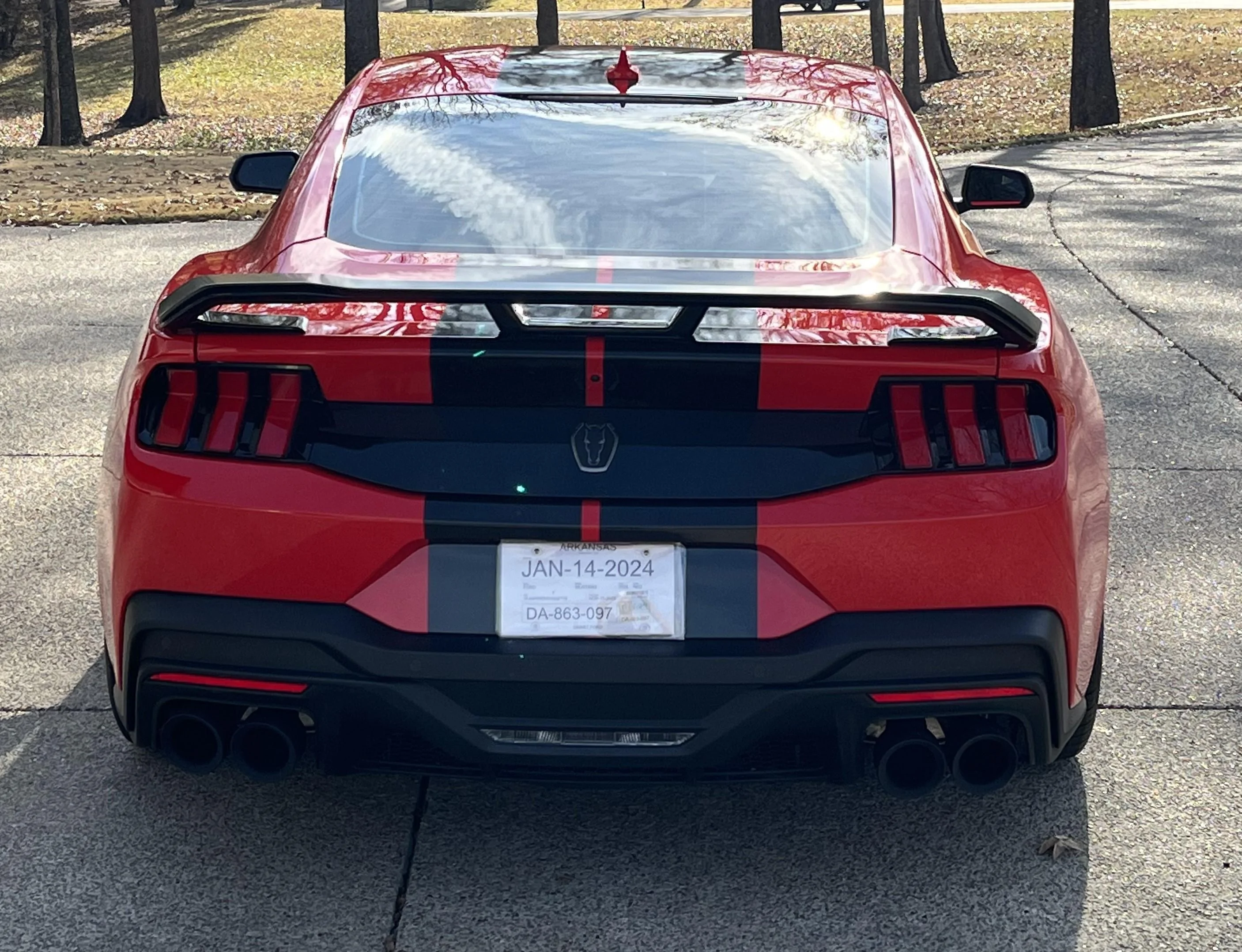 S650 Mustang It was time to stripe the car DH3