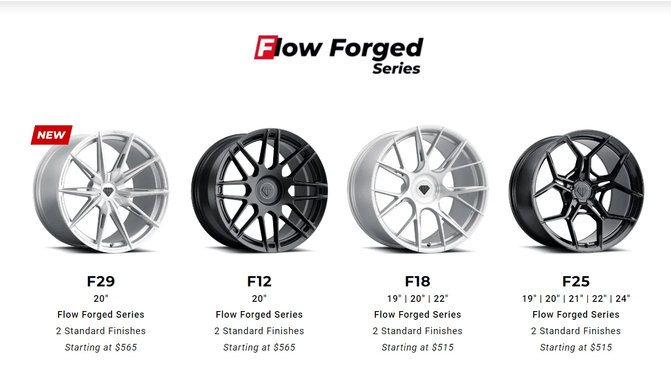 S650 Mustang Blaque Diamond BD-F18 BD-D25 BD-F29 Flow Forged Series - Vibe Motorsports 1