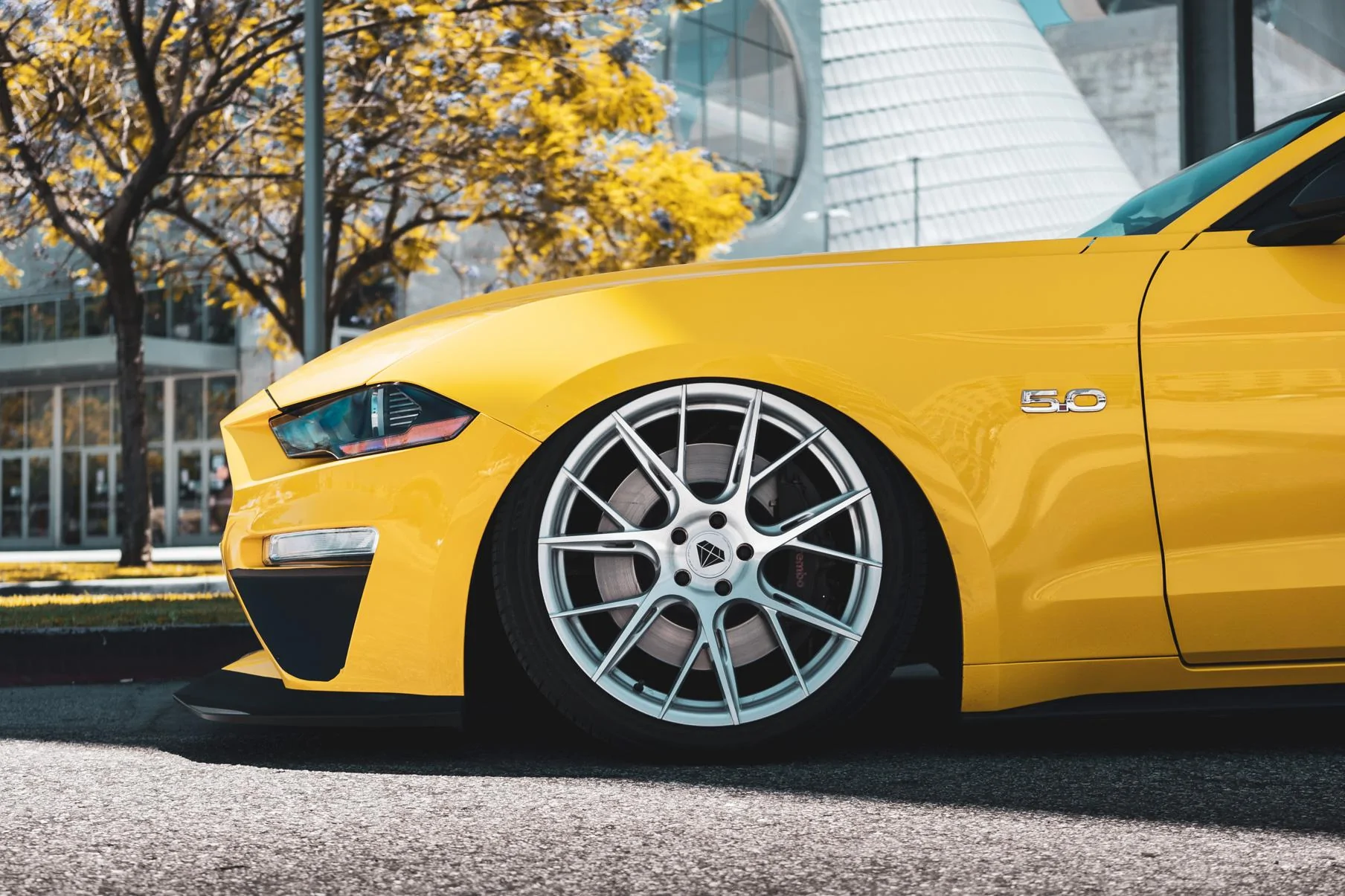S650 Mustang Blaque Diamond BD-F18 BD-D25 BD-F29 Flow Forged Series - Vibe Motorsports 2018_Ford_Mustang_GT_Blaque_Diamond_Wheels_BDF18_20_inch_Brushed_Silver-4-1