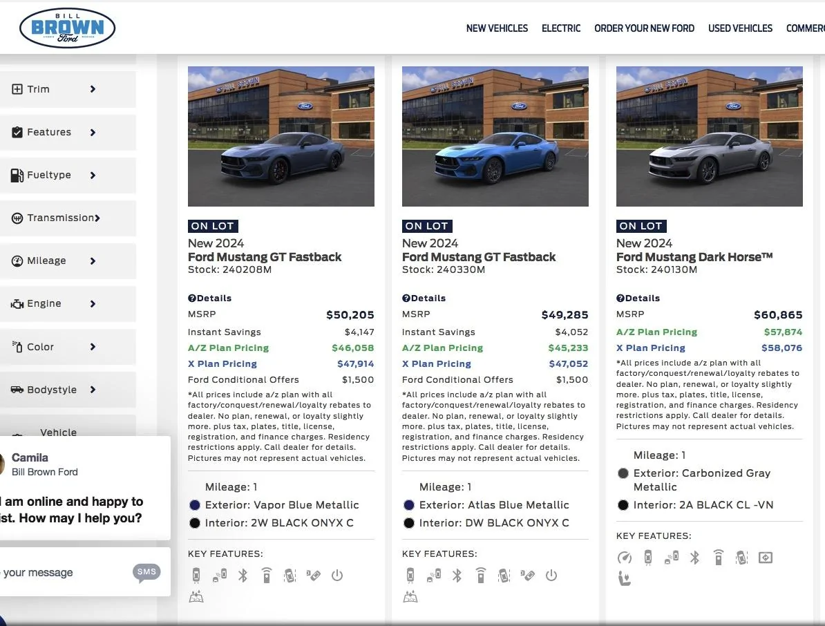 S650 Mustang $1,650.00 Below MSRP 4 My Dark Horse! Bill_Brown_ford