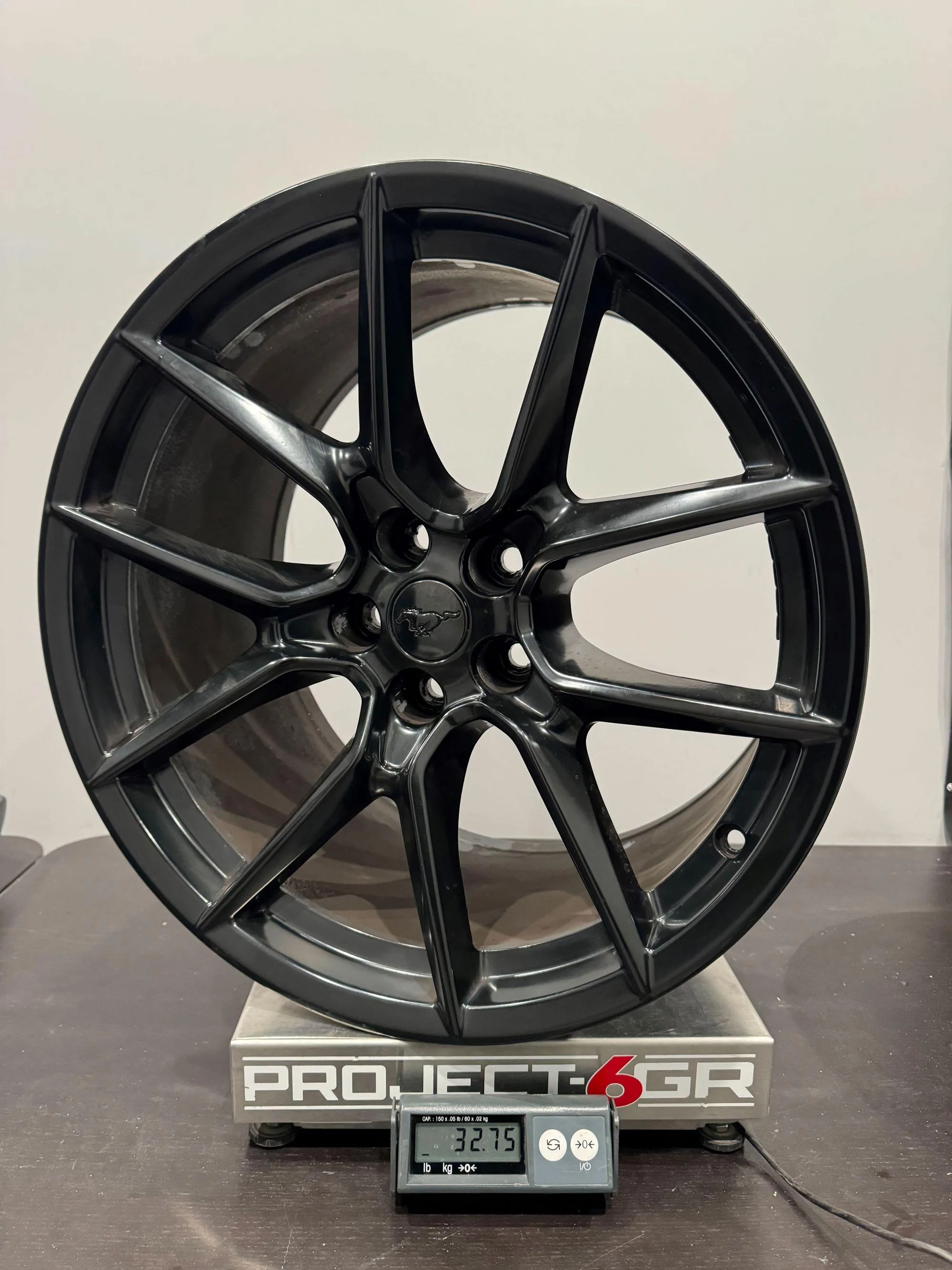 S650 Mustang Ford Mustang Dark Horse wheels vs Project 6GR wheels. Save over 35 lbs. of rotating mass!!! IMG_9871