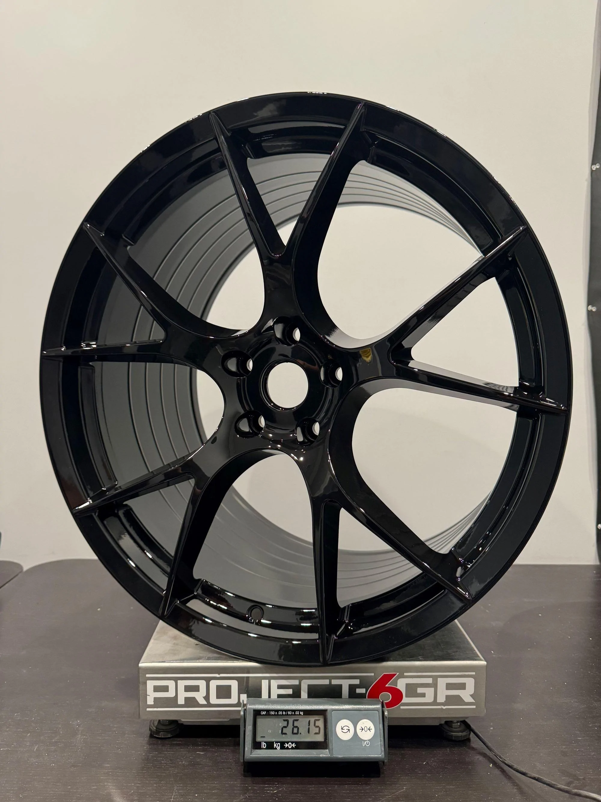 S650 Mustang Ford Mustang Dark Horse wheels vs Project 6GR wheels. Save over 35 lbs. of rotating mass!!! IMG_9873