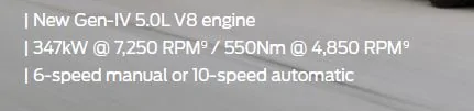 S650 Mustang 2024 Mustang Australia (AU) Pricing and Timing Schedule Captur