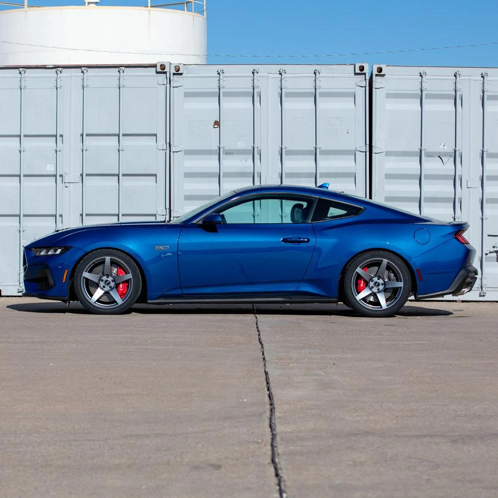 S650 Mustang 2024 Atlas Blue Mustang GT On SVE R355 Wheels SVER355_OC_2024_GPH01