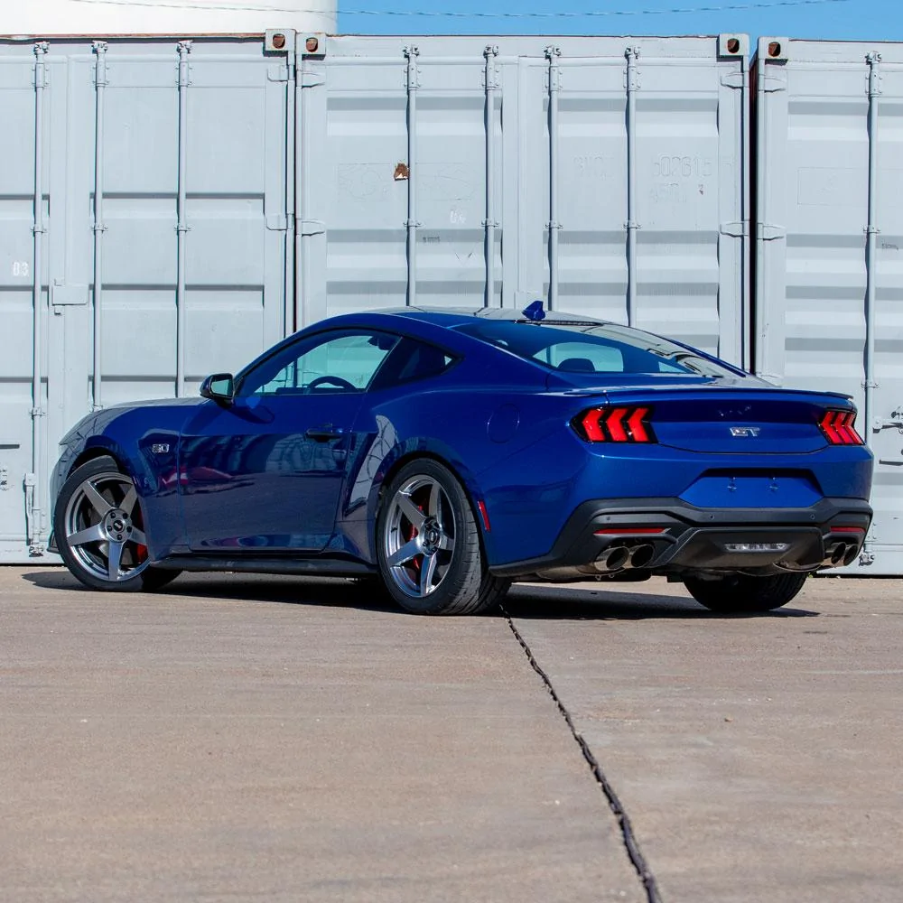 S650 Mustang 2024 Atlas Blue Mustang GT On SVE R355 Wheels SVER355_OC_2024_GPH03