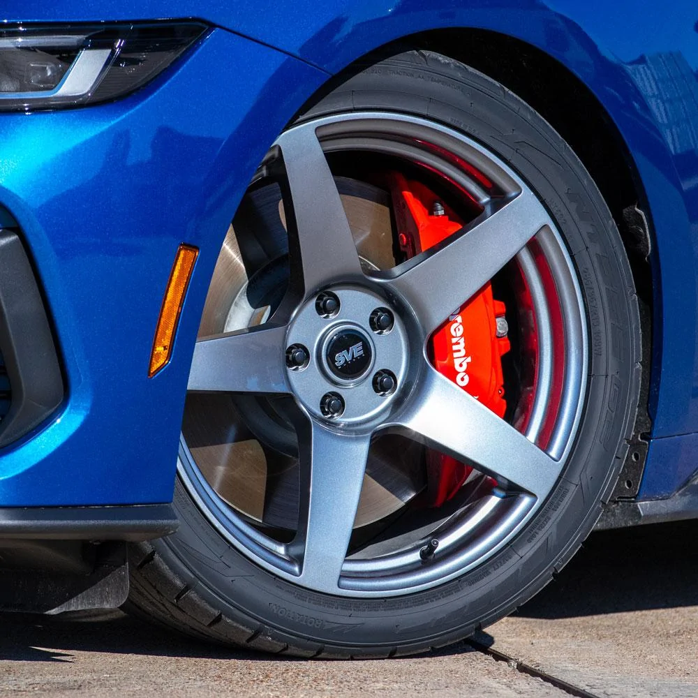 S650 Mustang 2024 Atlas Blue Mustang GT On SVE R355 Wheels SVER355_OC_2024_GPH04