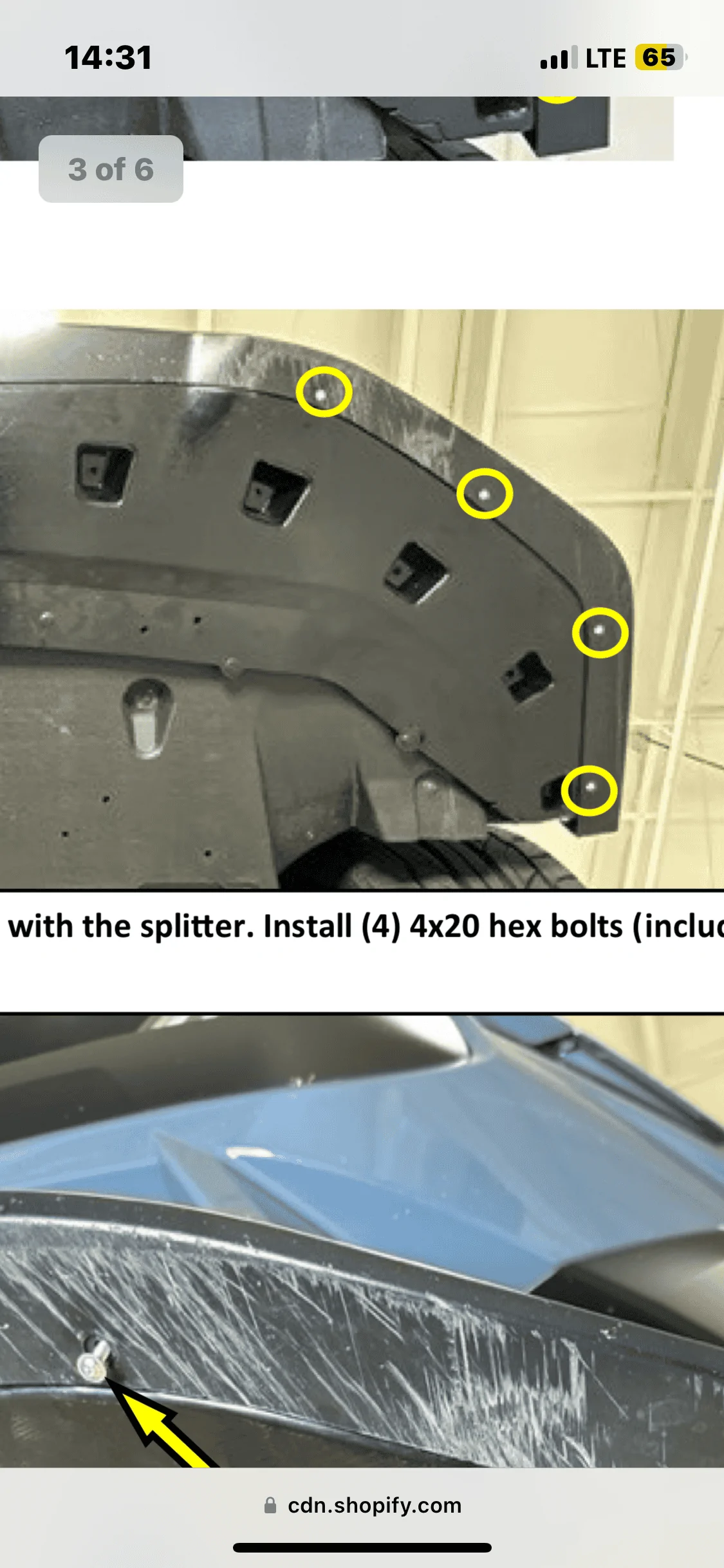 S650 Mustang RTR Undertray Extension IMG_6688