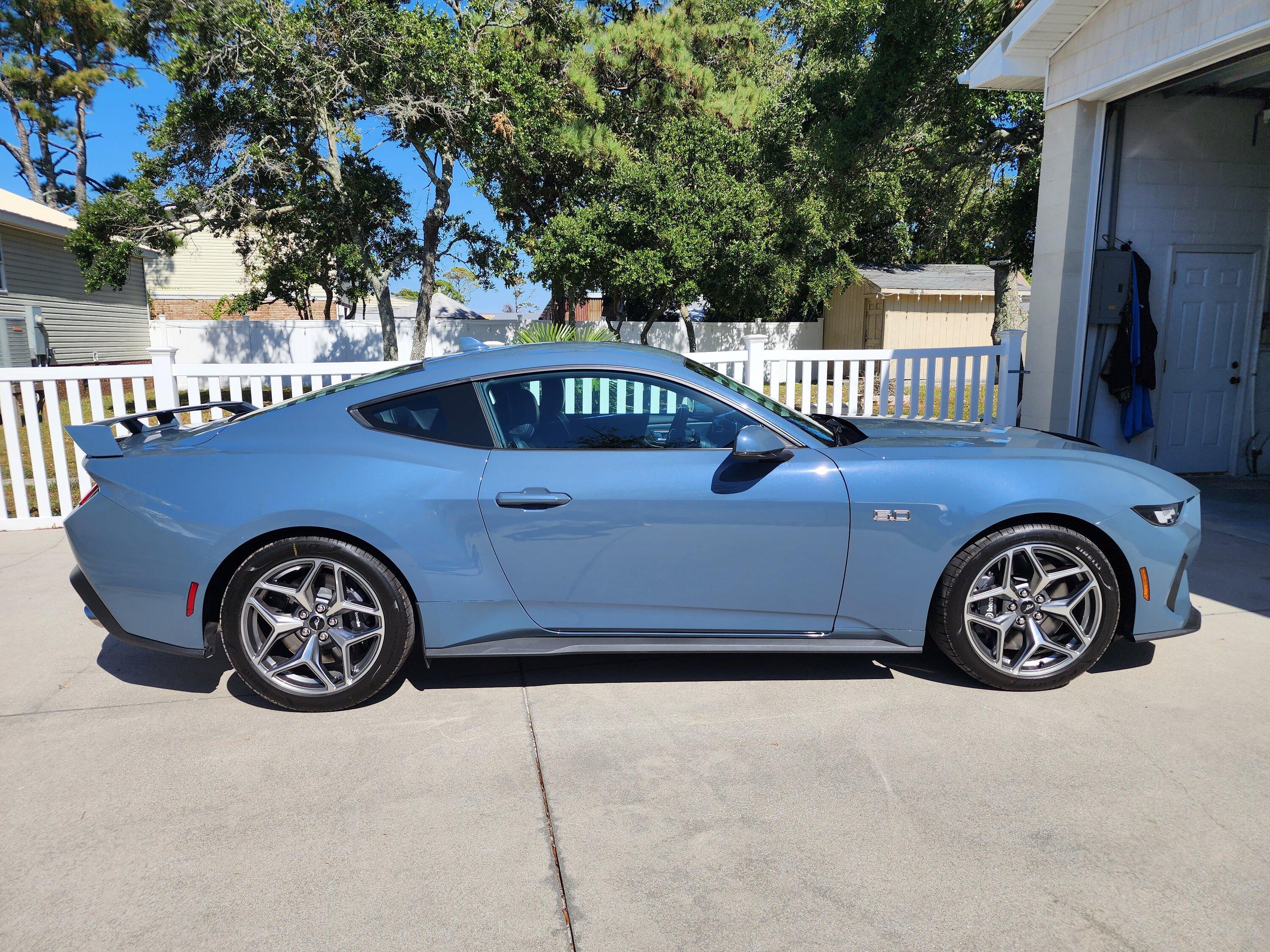 S650 Mustang Anyone taken delivery or seen in real life GT in Vapor Blue? 20231010_125626 (1)
