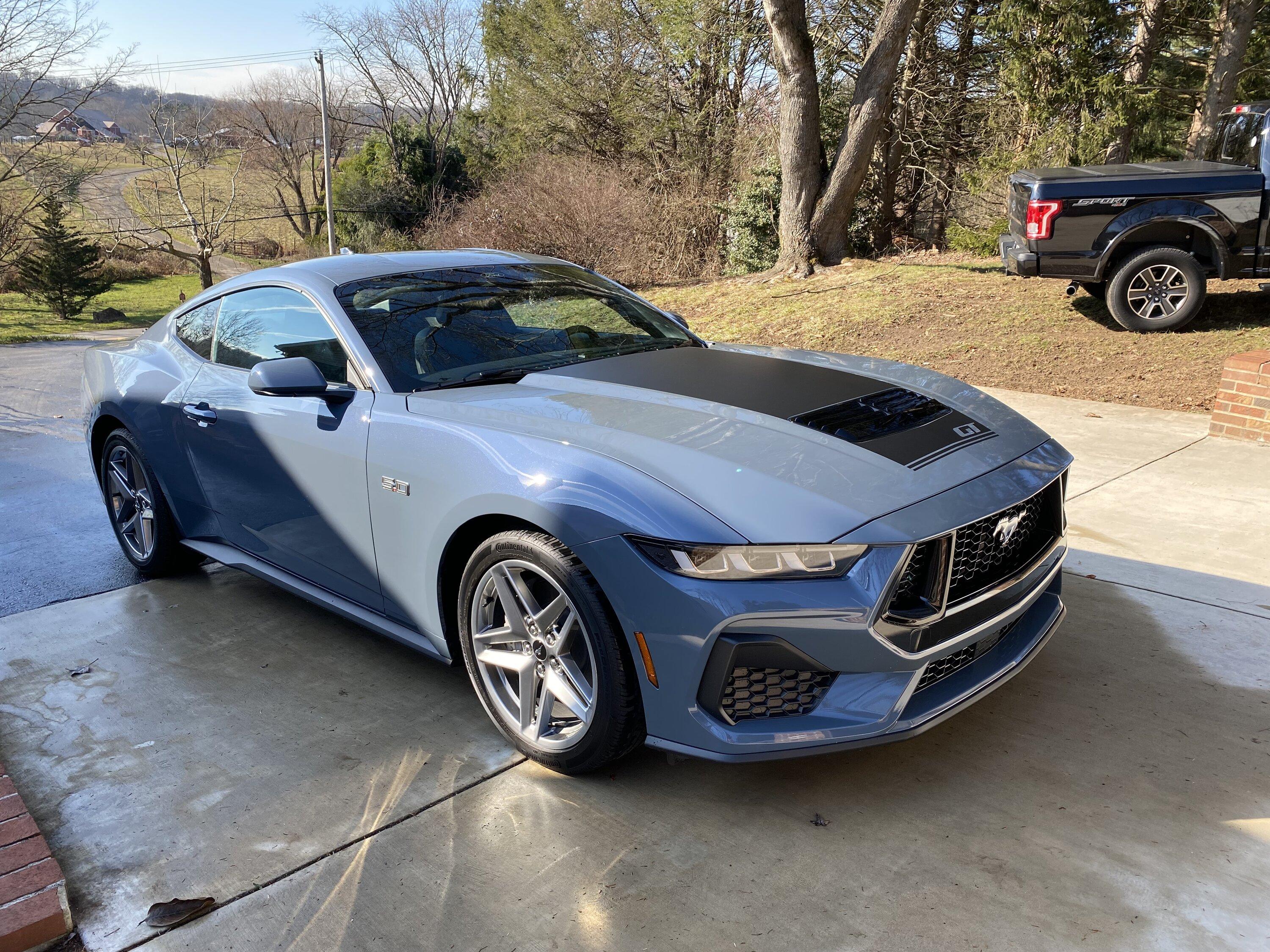 S650 Mustang Anyone taken delivery or seen in real life GT in Vapor Blue? IMG_3923