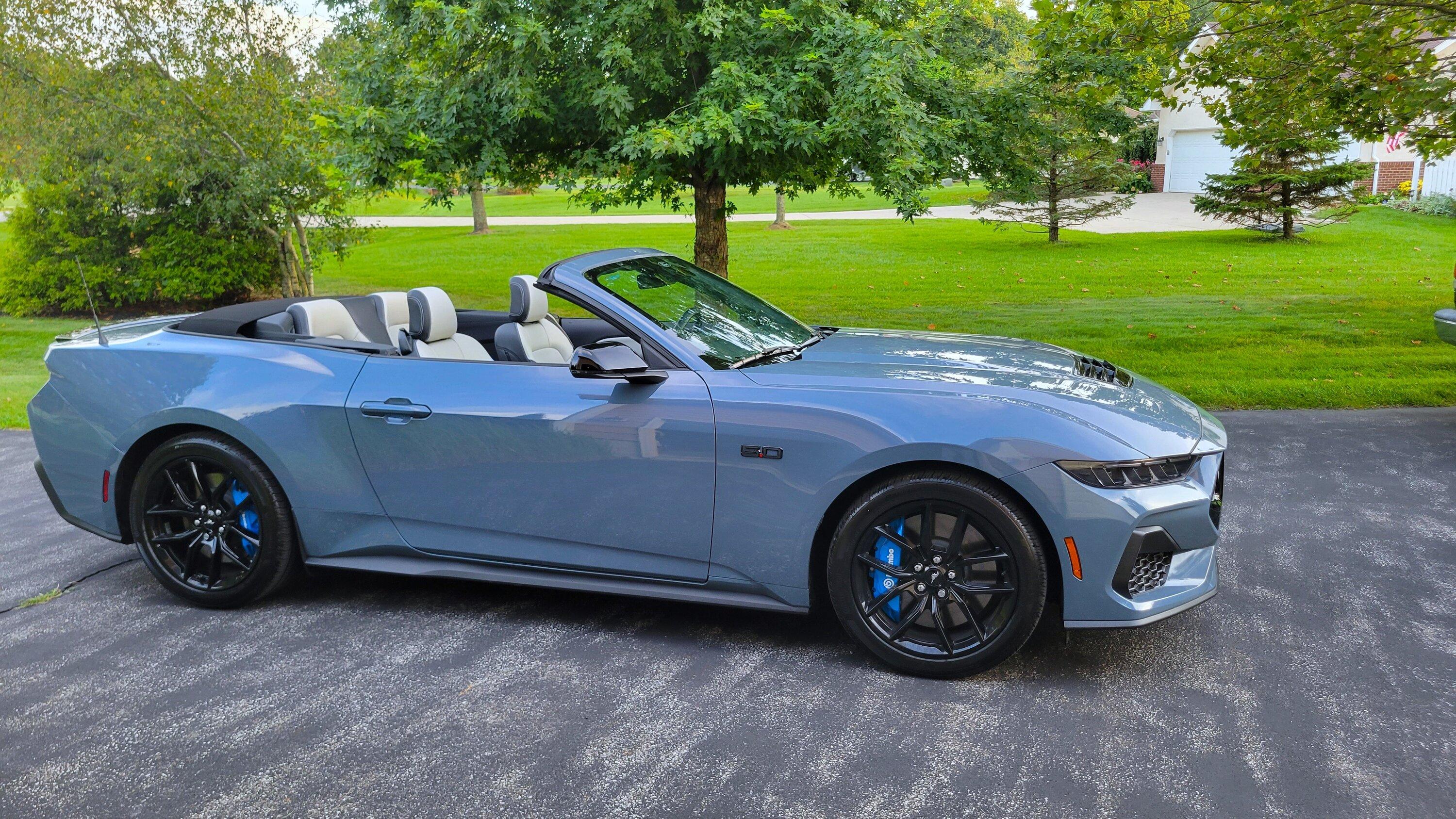 S650 Mustang Anyone taken delivery or seen in real life GT in Vapor Blue? 20230911_192626.1