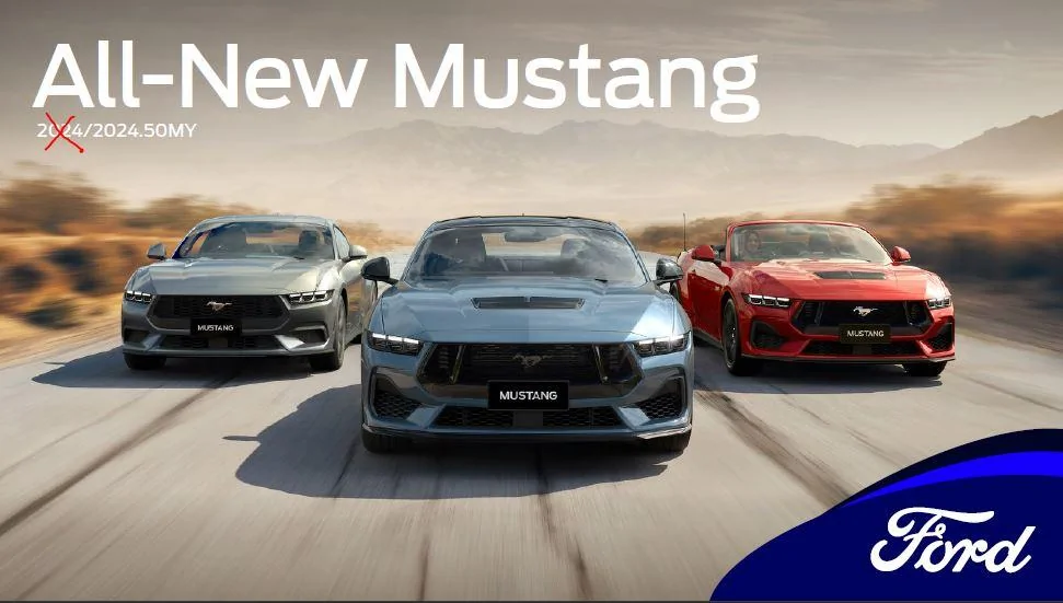 S650 Mustang 2024 Mustang Australia (AU) Pricing and Timing Schedule Captur