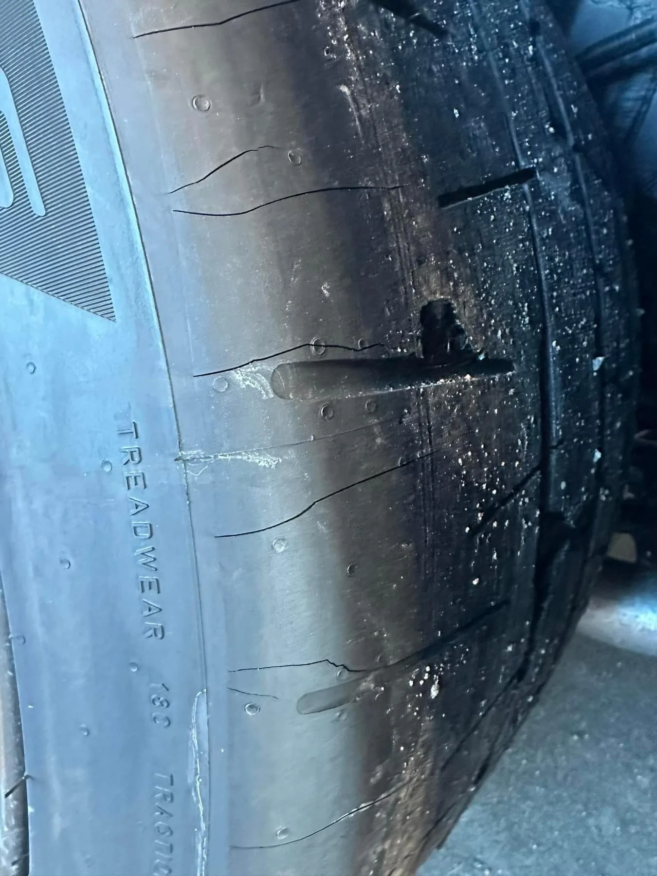 S650 Mustang Trofeo RS tires Cracked from shipping IMG_6799