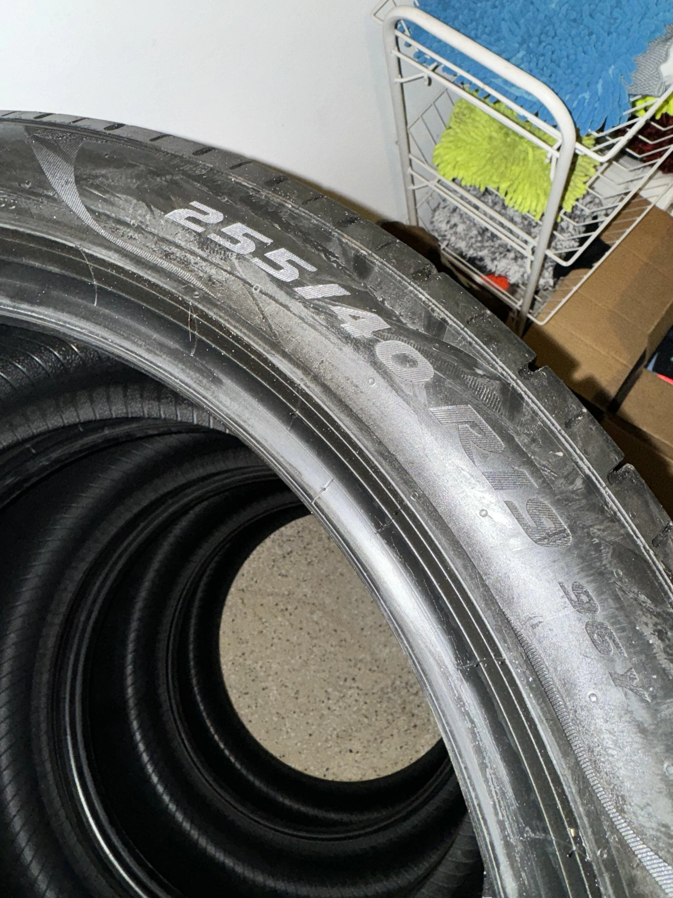 S650 Mustang Pirelli P Zero tires from my Dark Horse(delivery miles) IMG_0558
