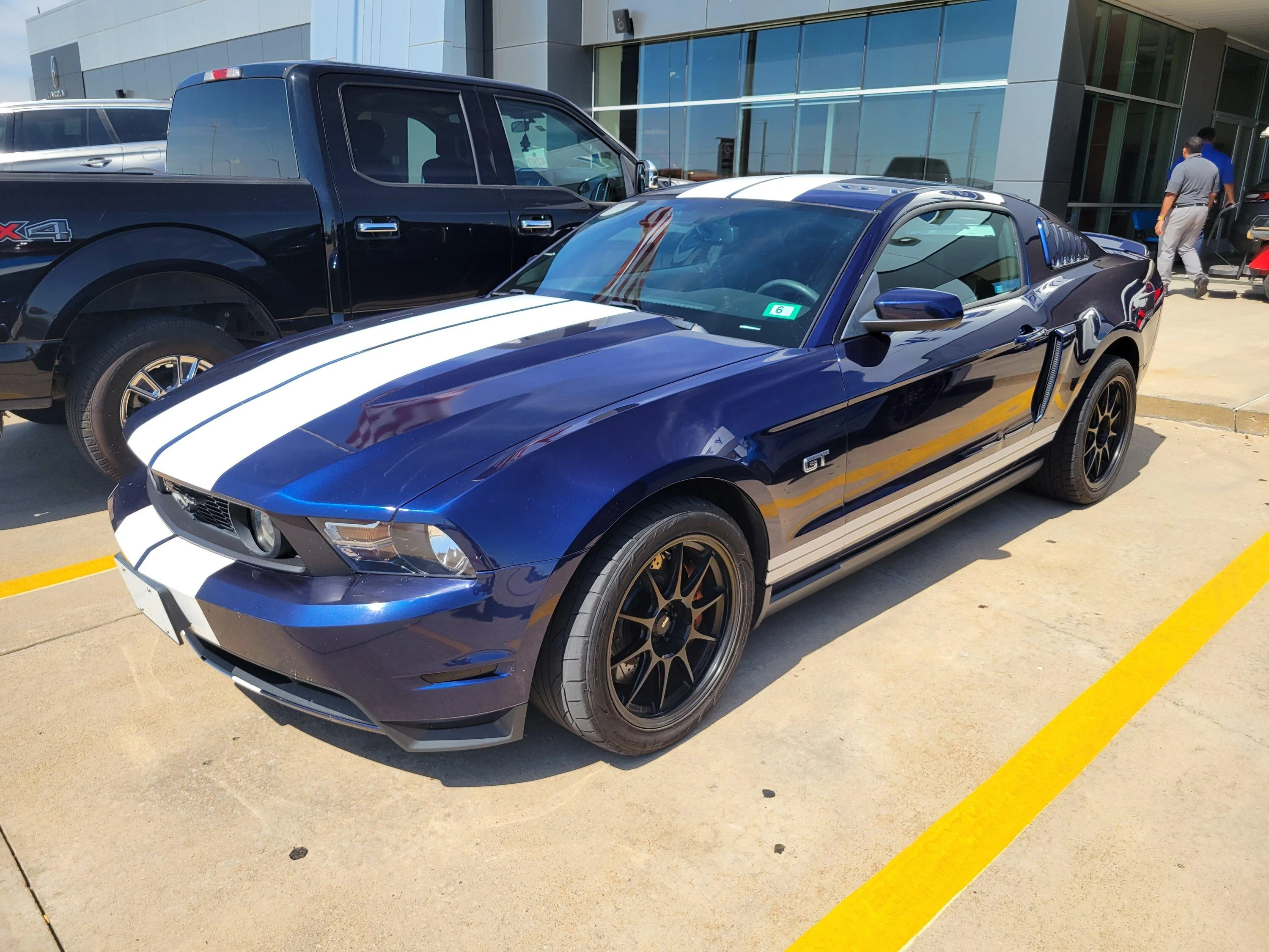 S650 Mustang Custom Super Snake Vinyl Stripes Installed 20230927_131322