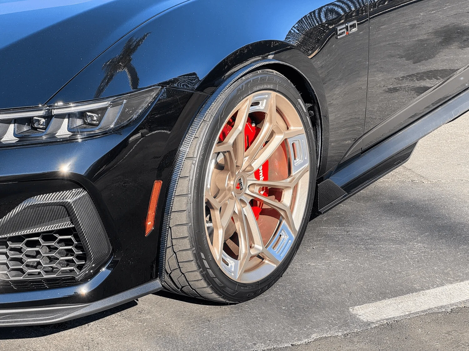 S650 Mustang Mach-1/Dark Horse Front Wheel Lip Mold Fender Flares 1706723835932