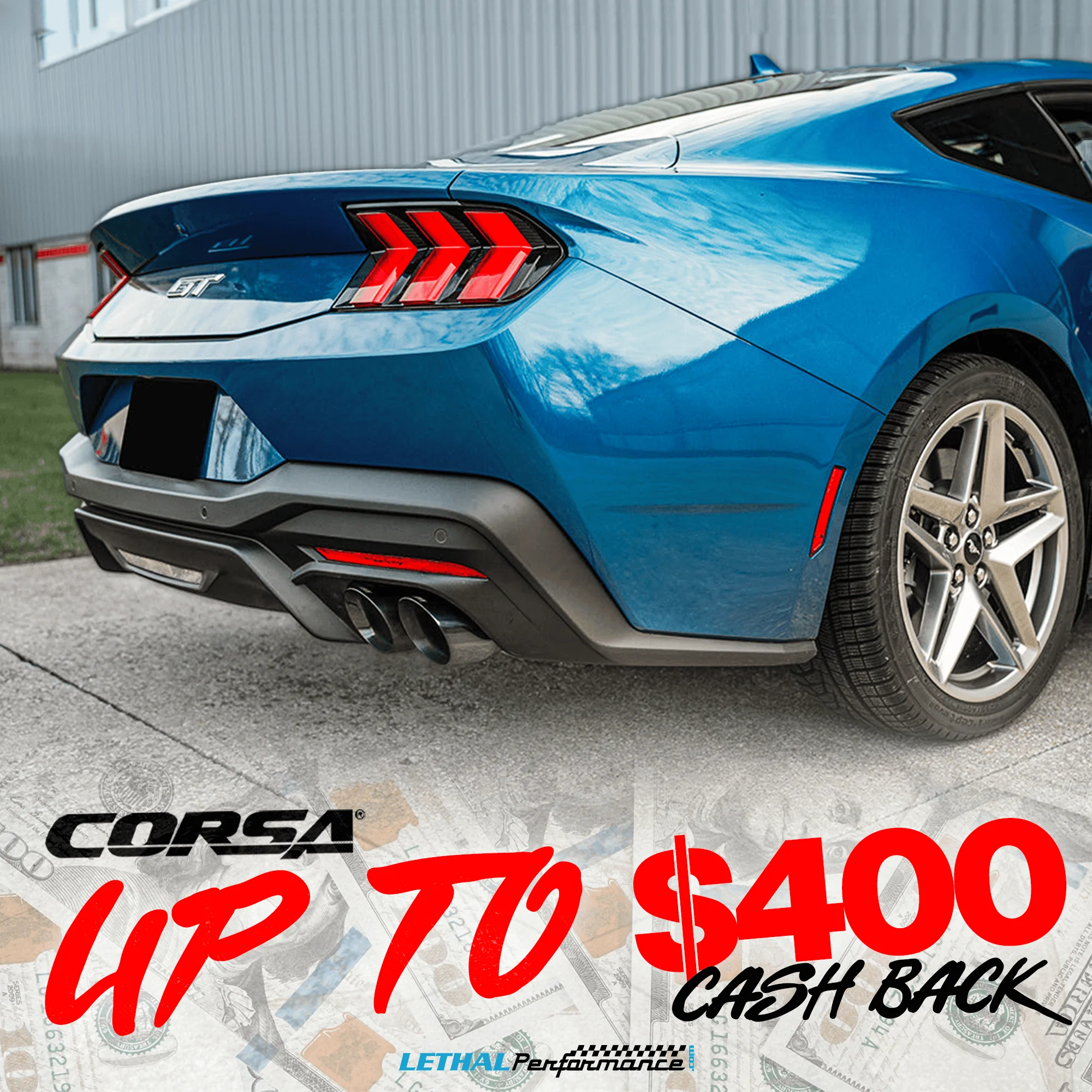 S650 Mustang February Corsa Performance Rebate at Lethal Performance!! corsa feb 2024 mustang