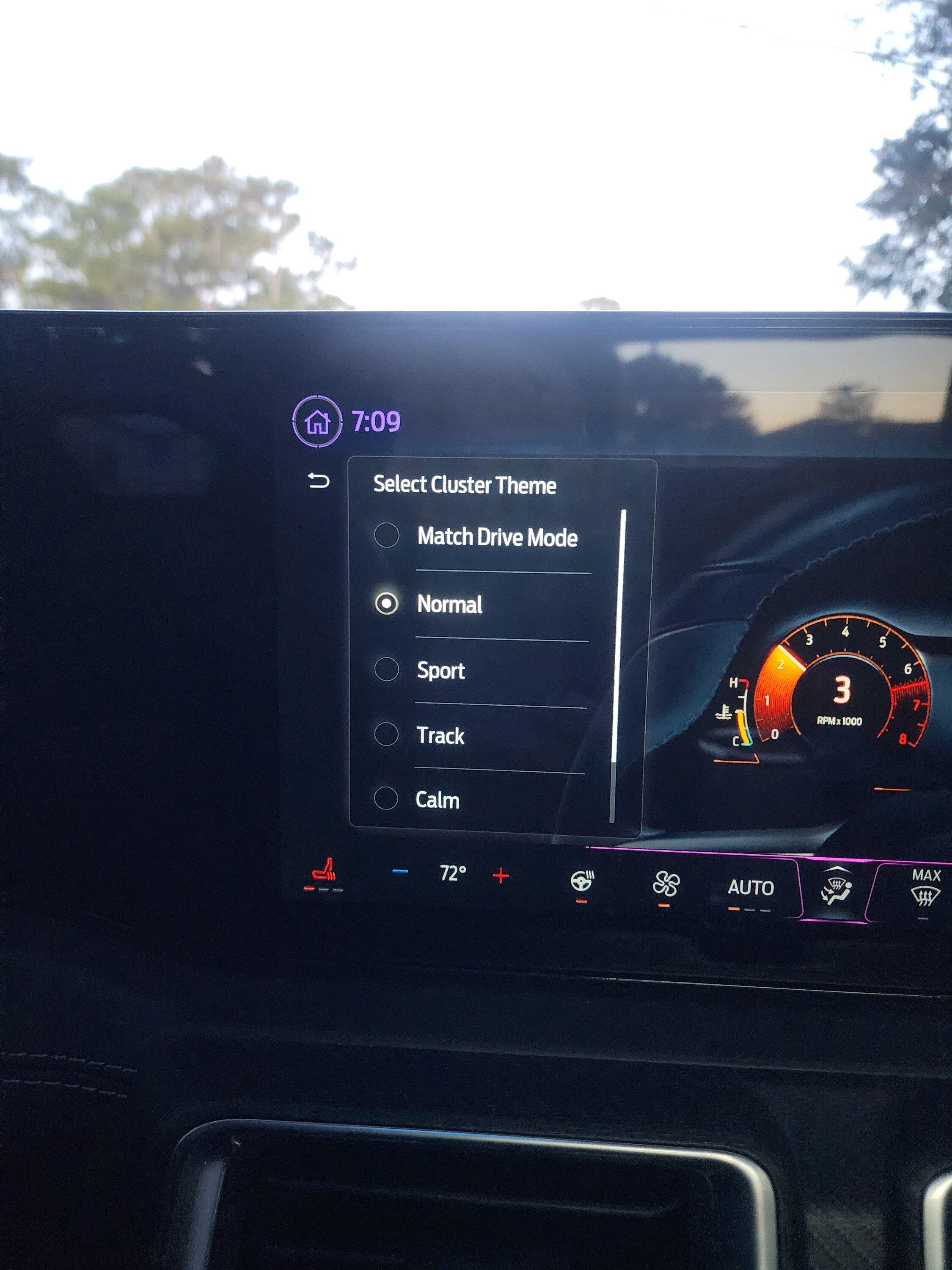 S650 Mustang cluster theme not saving 20240117_070843