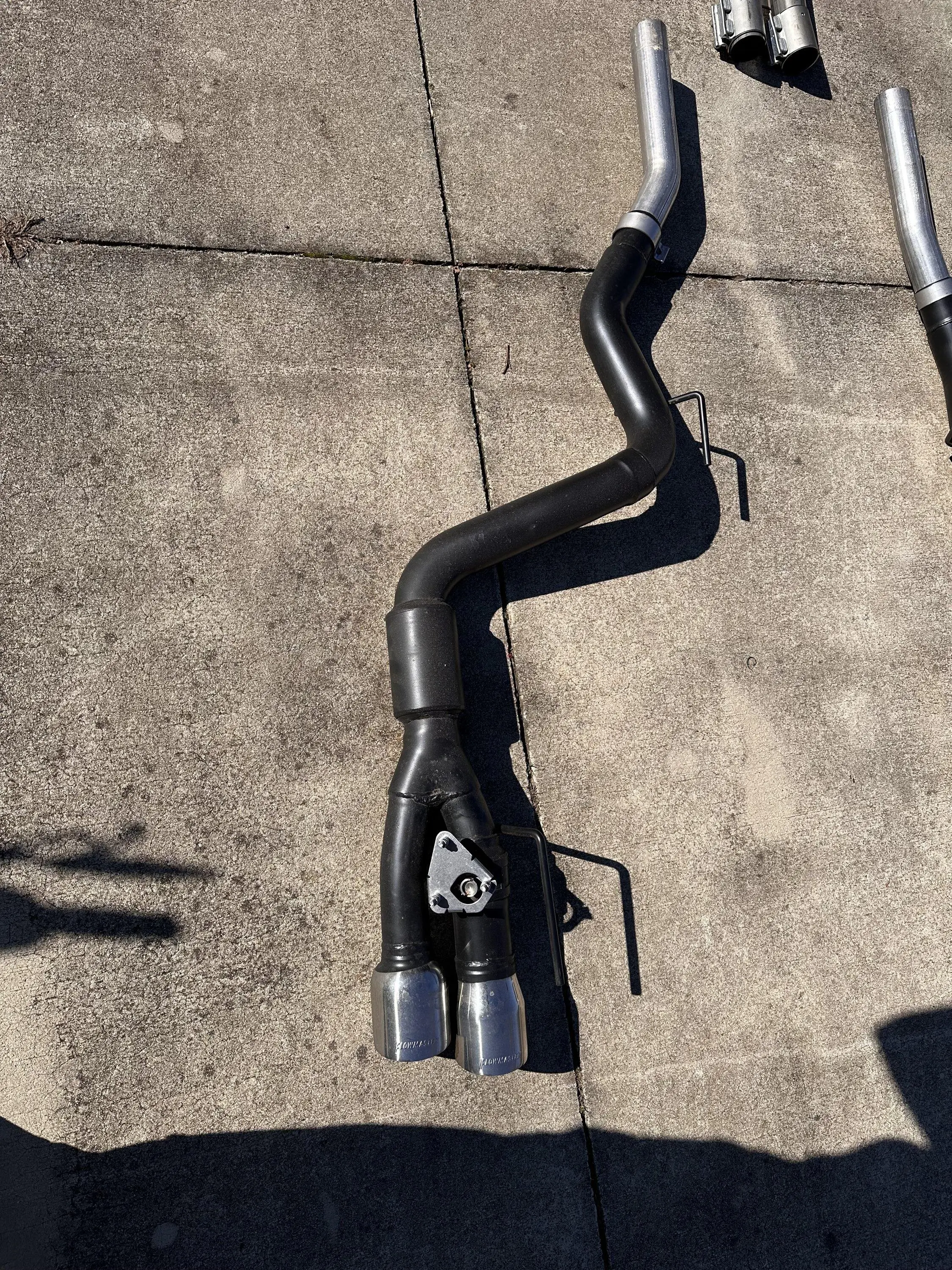 S650 Mustang ($750) Flowmaster Outlaw axleback (valved) and Steeda H-Pipe IMG_6086