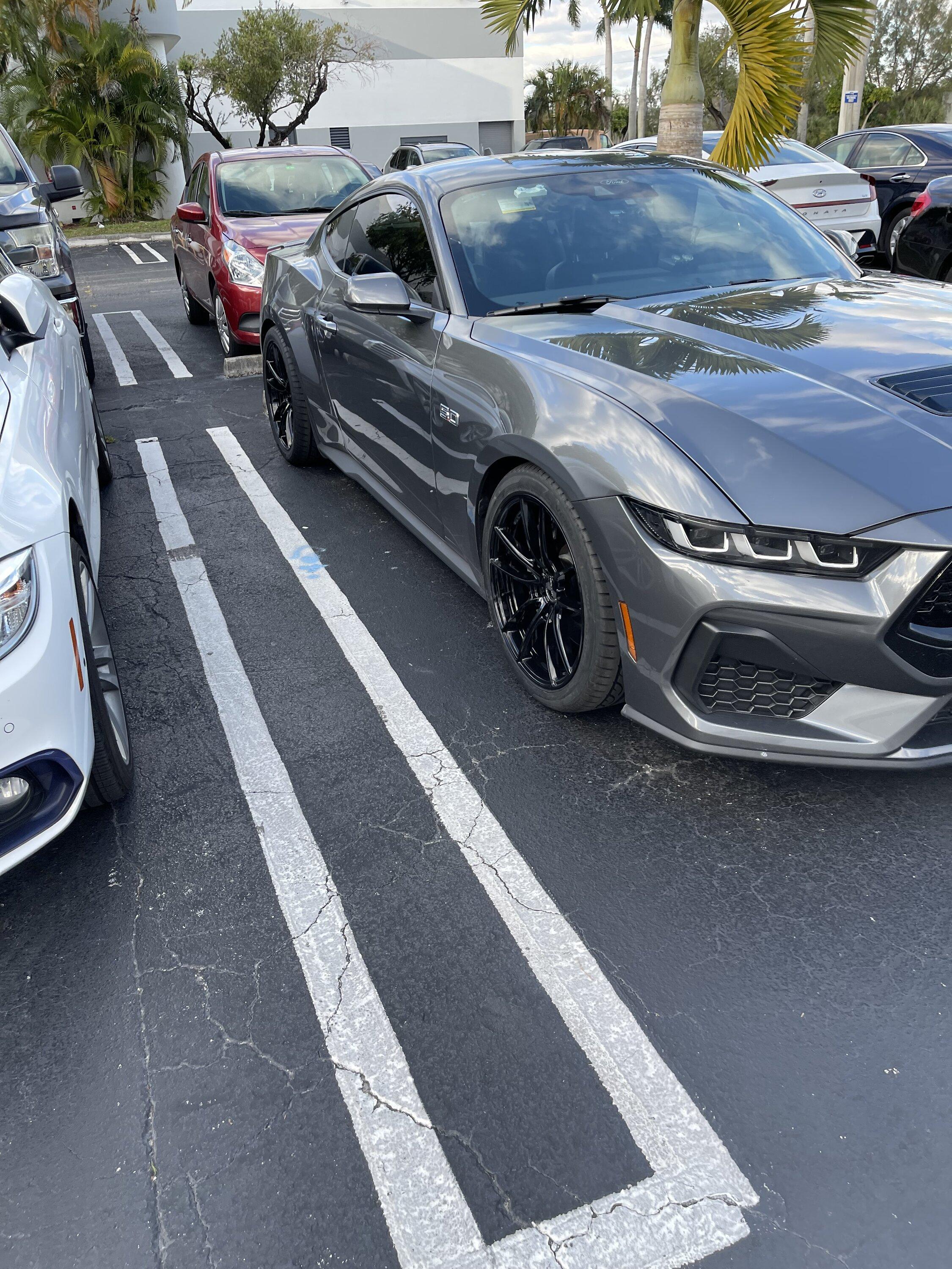 S650 Mustang Springs and wheels done finally! Steeda lowering springs + Velgen VF10 wheels IMG_9863
