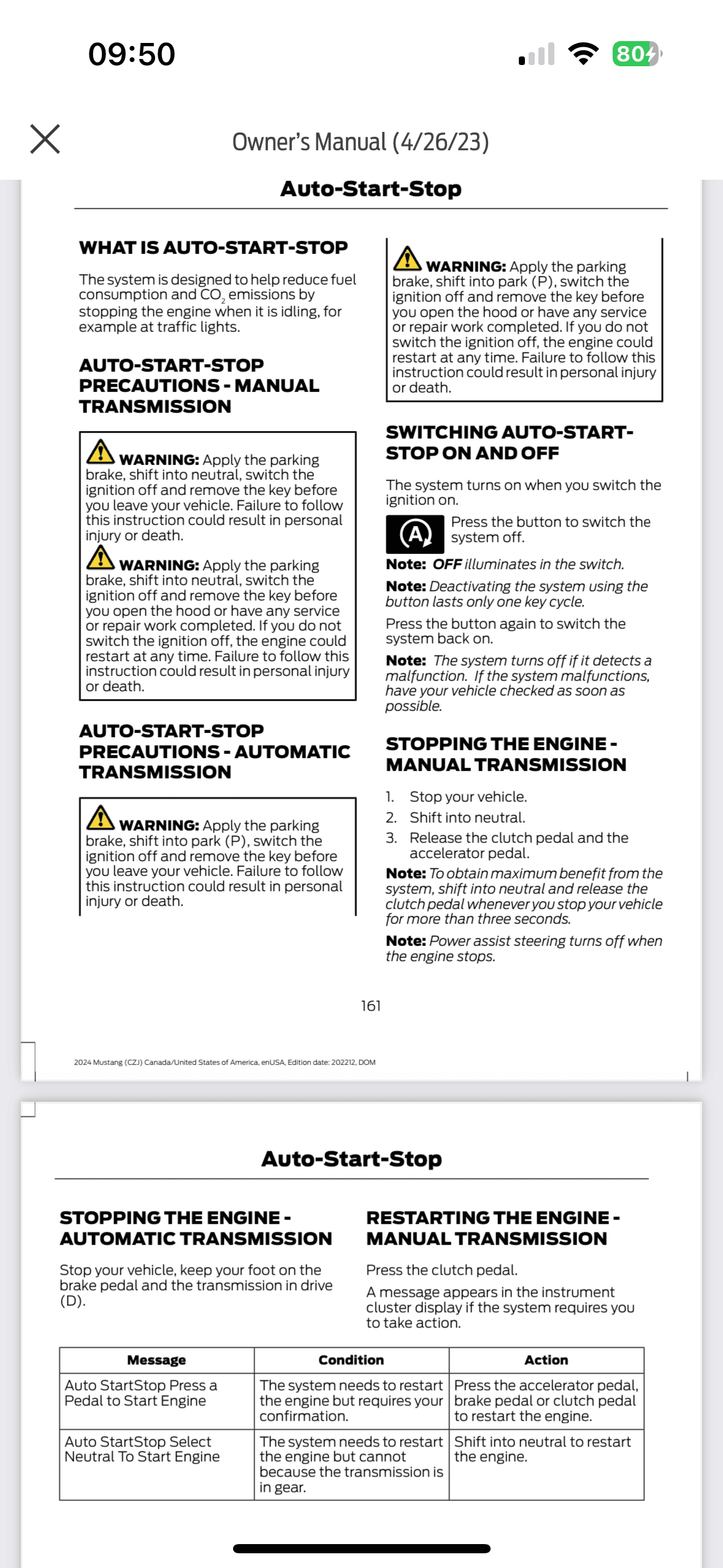 S650 Mustang Auto Start Stop System IMG_1332