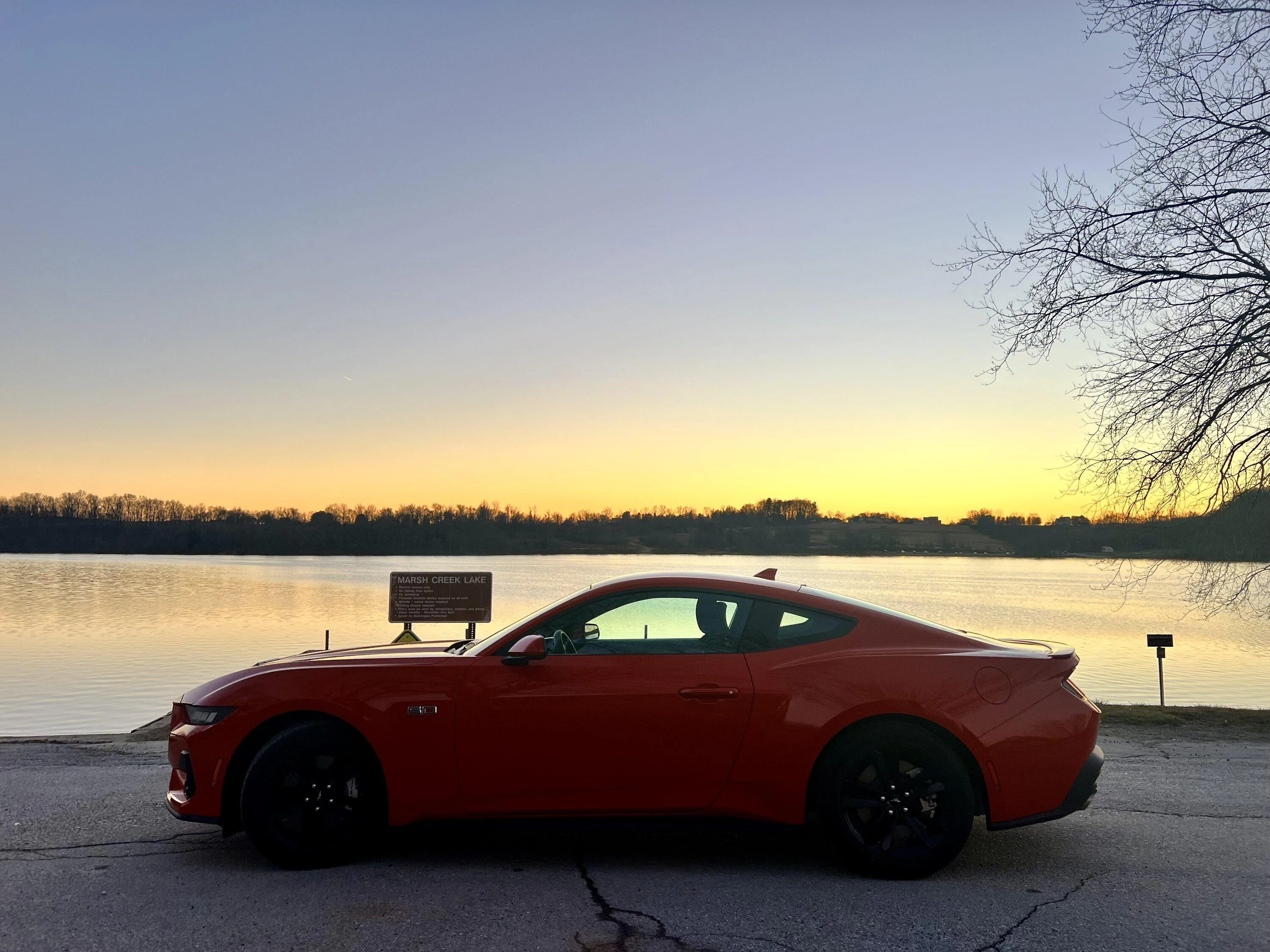 S650 Mustang Beautiful Race Red in the Sunset IMG_6190
