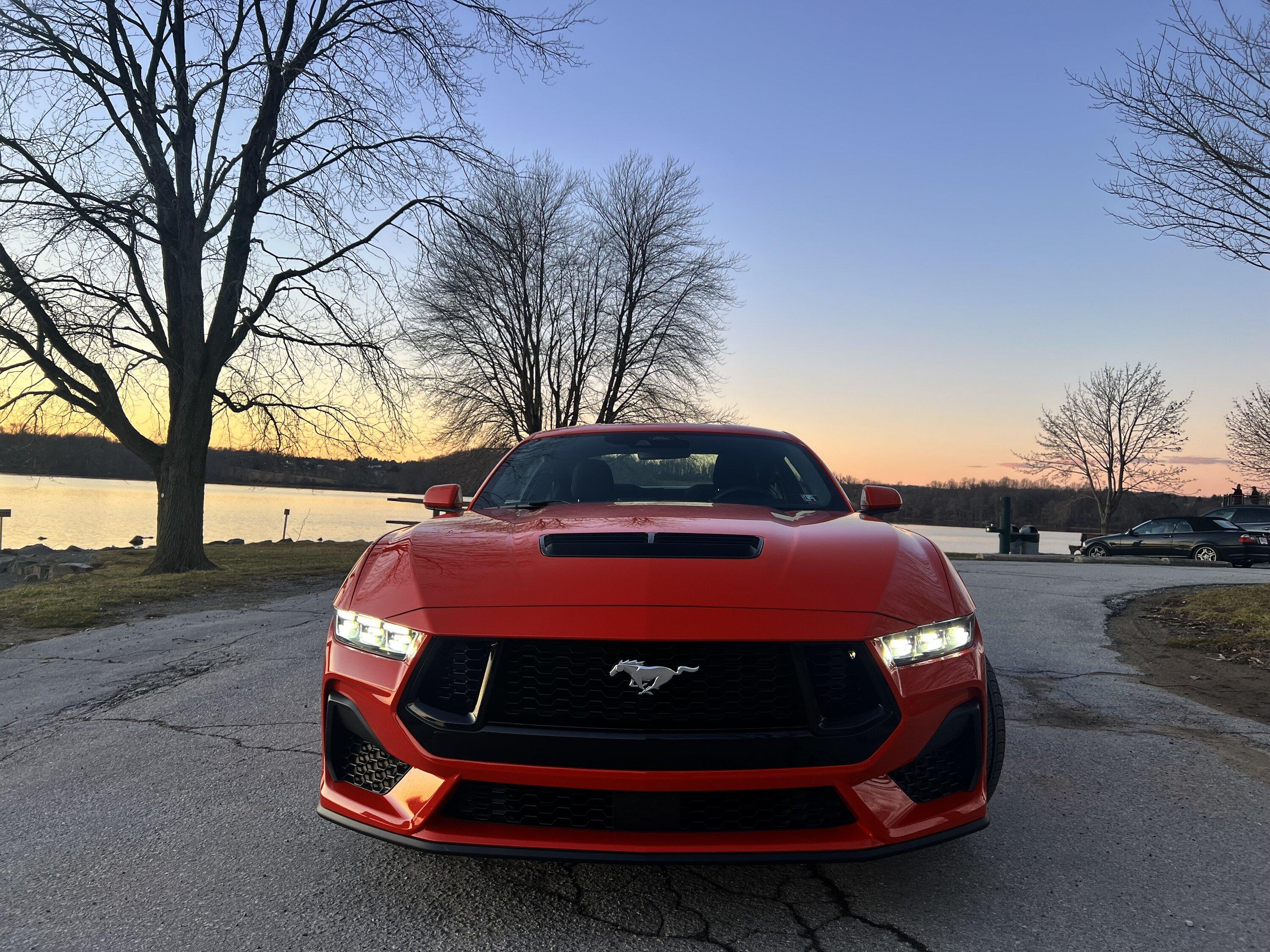 S650 Mustang Beautiful Race Red in the Sunset IMG_6162