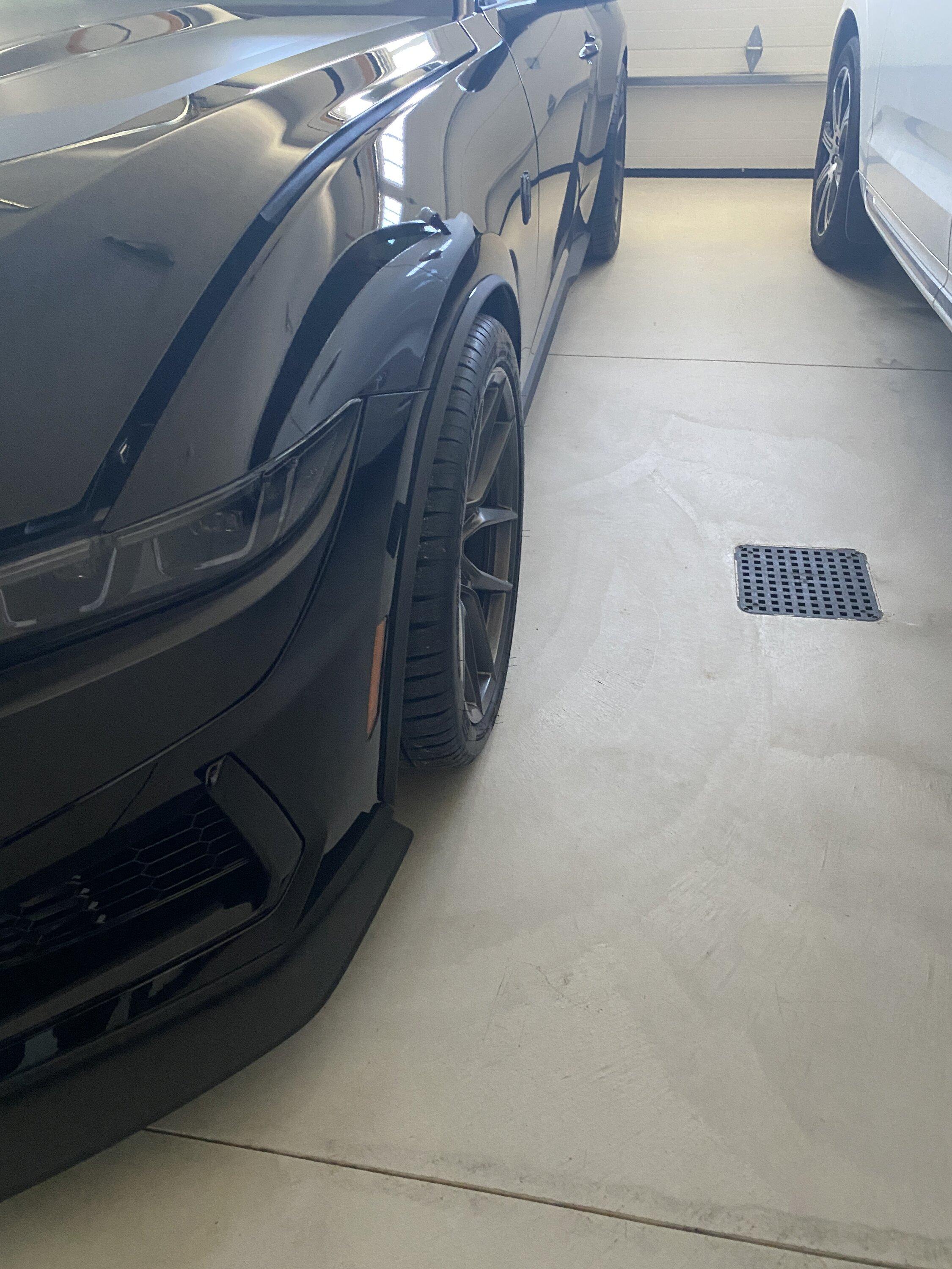 S650 Mustang HP Darkhorse Wheels installed on Base Darkhorse IMG_2687