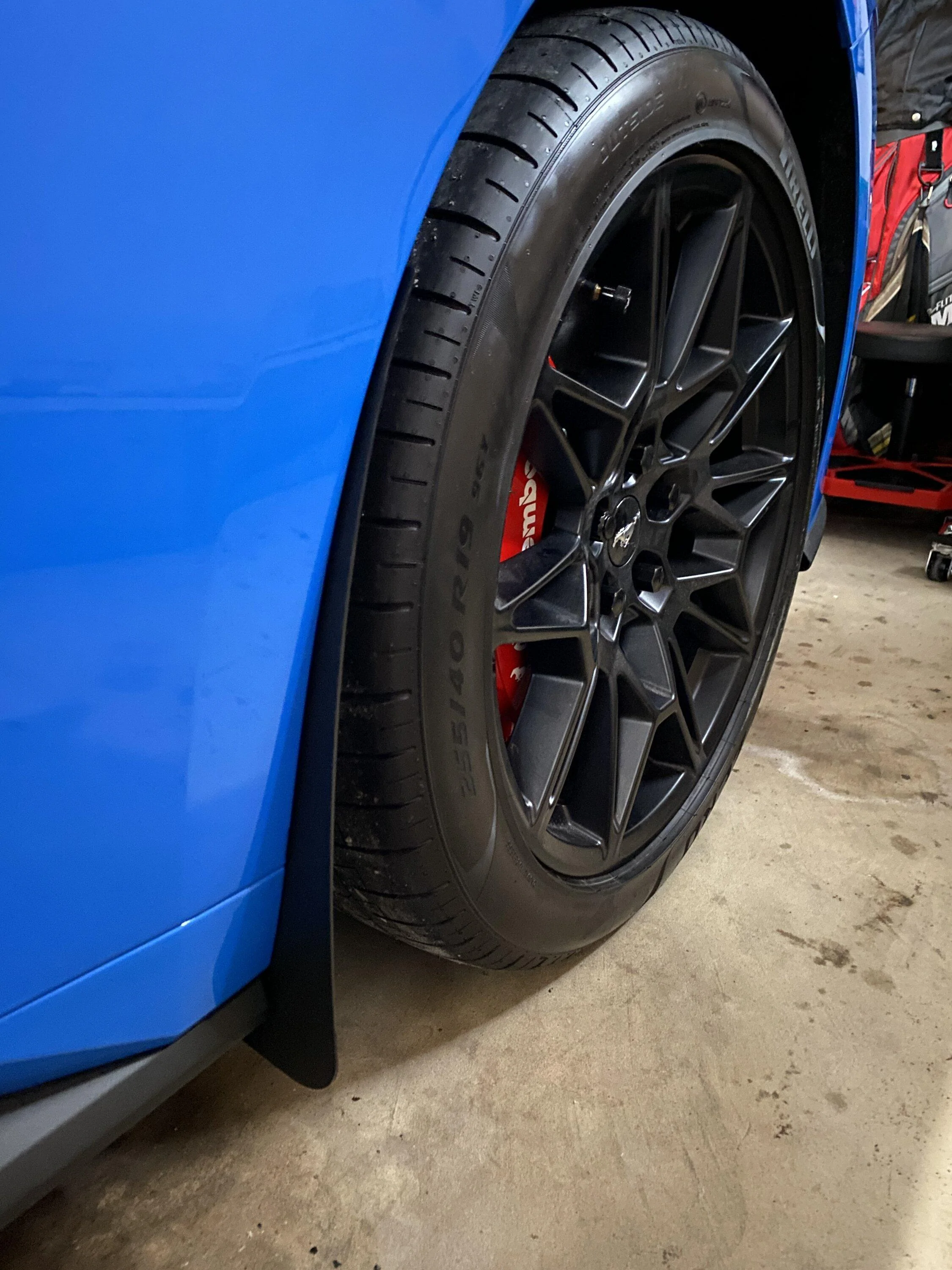 S650 Mustang Splash Shield/Mud Guard/Fender Flare to protect paint Front Outside Vi