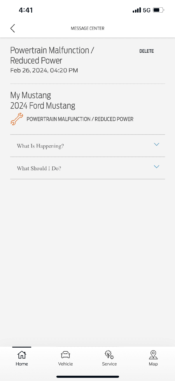 S650 Mustang Powertrain Malfunction / Reduced Power error on brand new mustang. IMG_6861