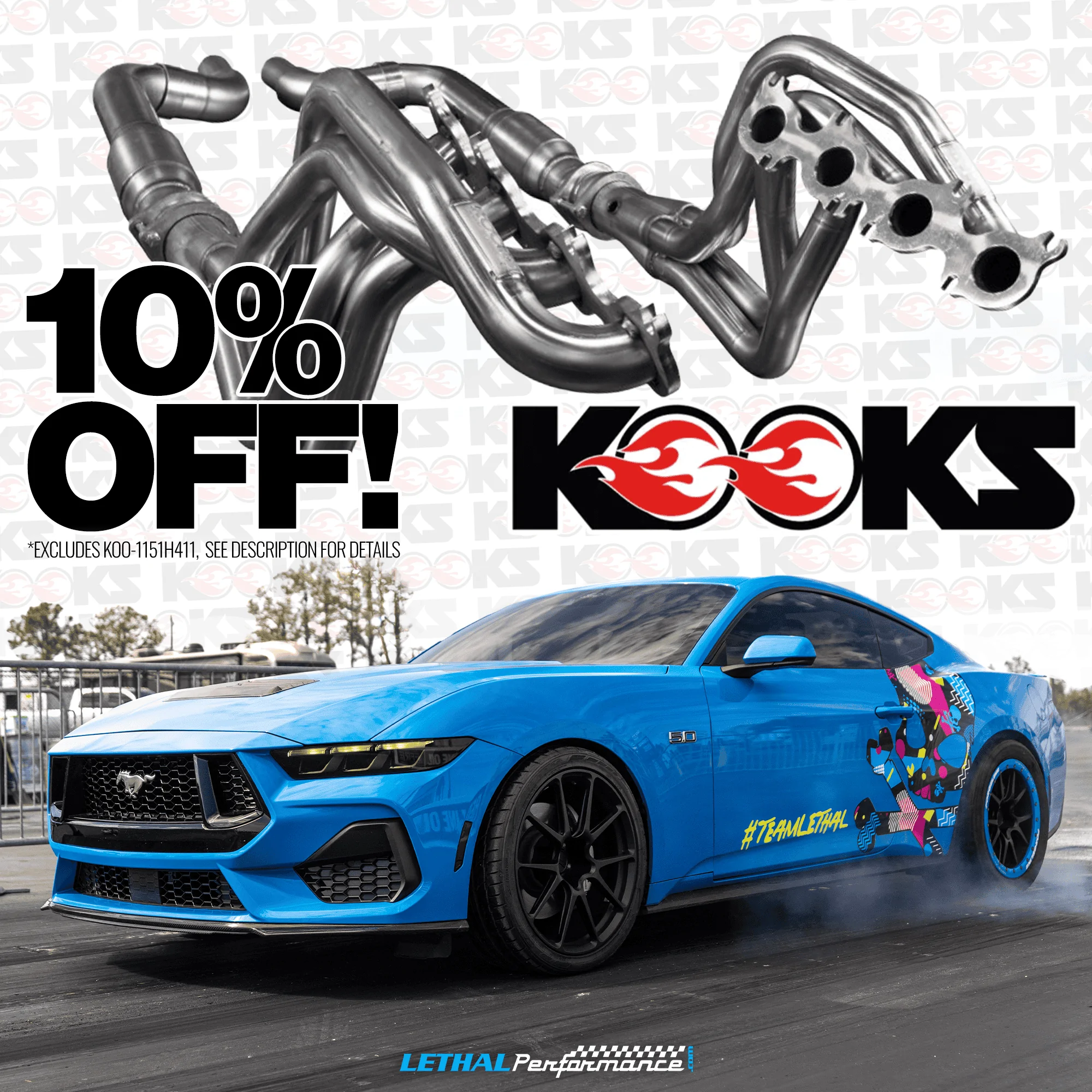 S650 Mustang Kooks Sale at Lethal Performance! 10% kooks main s650