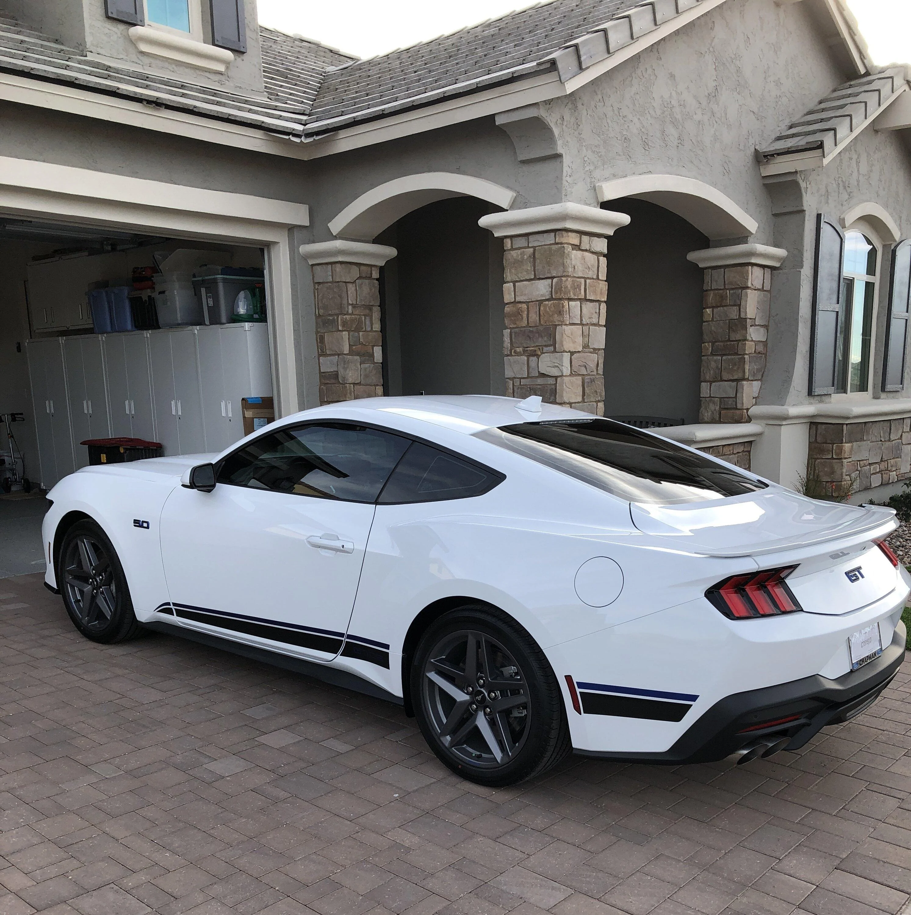 S650 Mustang 24 GT/CS white/ blue wheels! IMG_5102