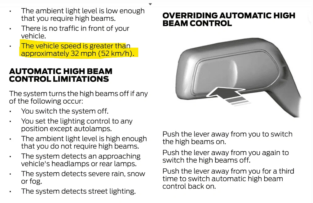 S650 Mustang Auto high beam/Auto low beam issues 1709568416401