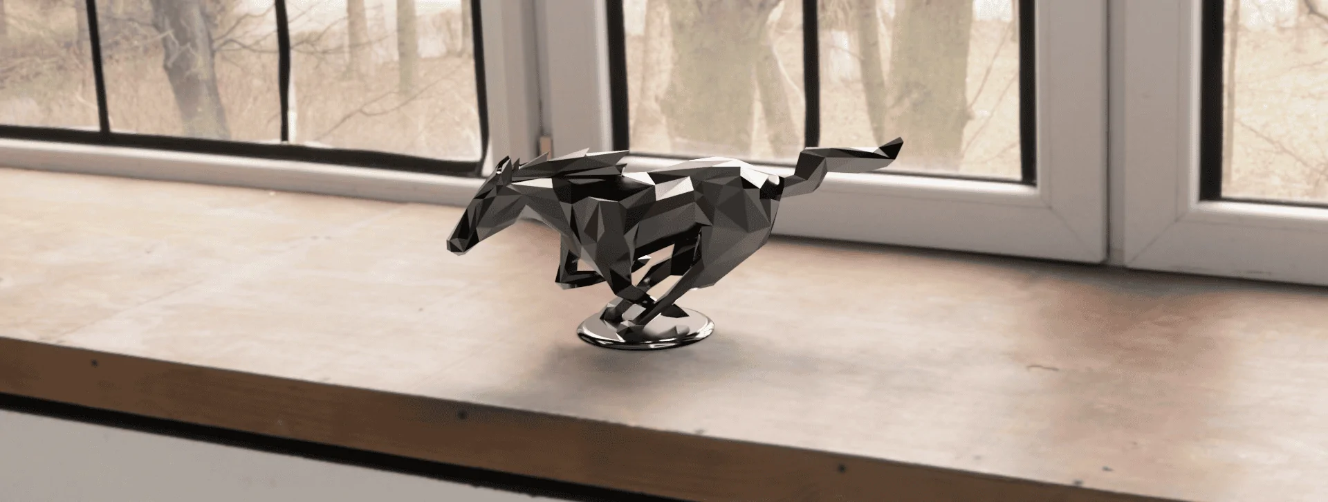 S650 Mustang Ford Mustang Running Pony Desk Sculpture c5f92a71-70c5-4298-ab13-531c6618c010