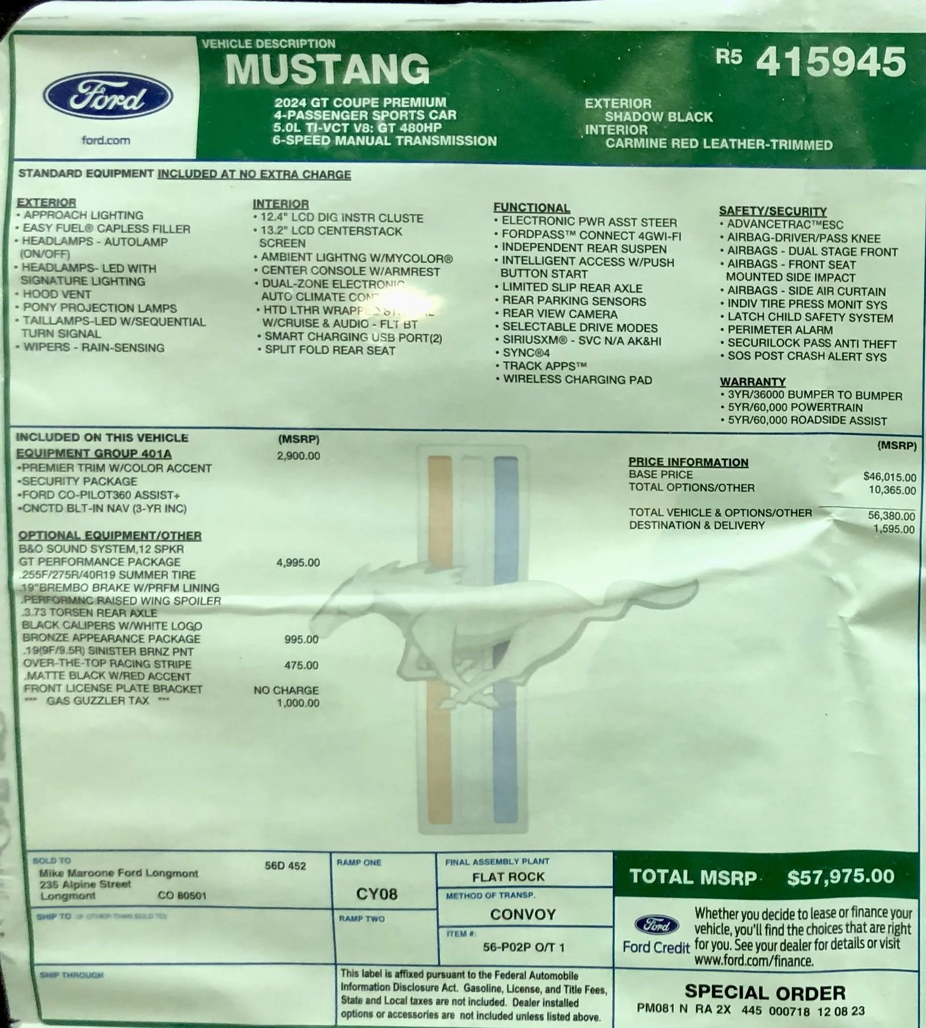 S650 Mustang Ordering a New Mustang? Head to Costco IMG_8133