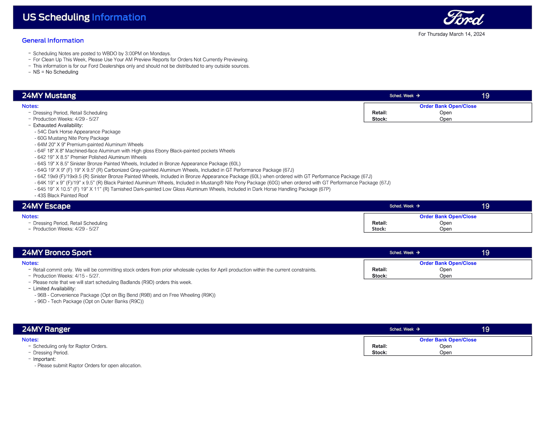 S650 Mustang 2024 Mustang Retail Scheduling This Week (3/14/24) for Production Weeks 4/29 - 5/27 Ford Scheduling Notes - 3.11.24-1