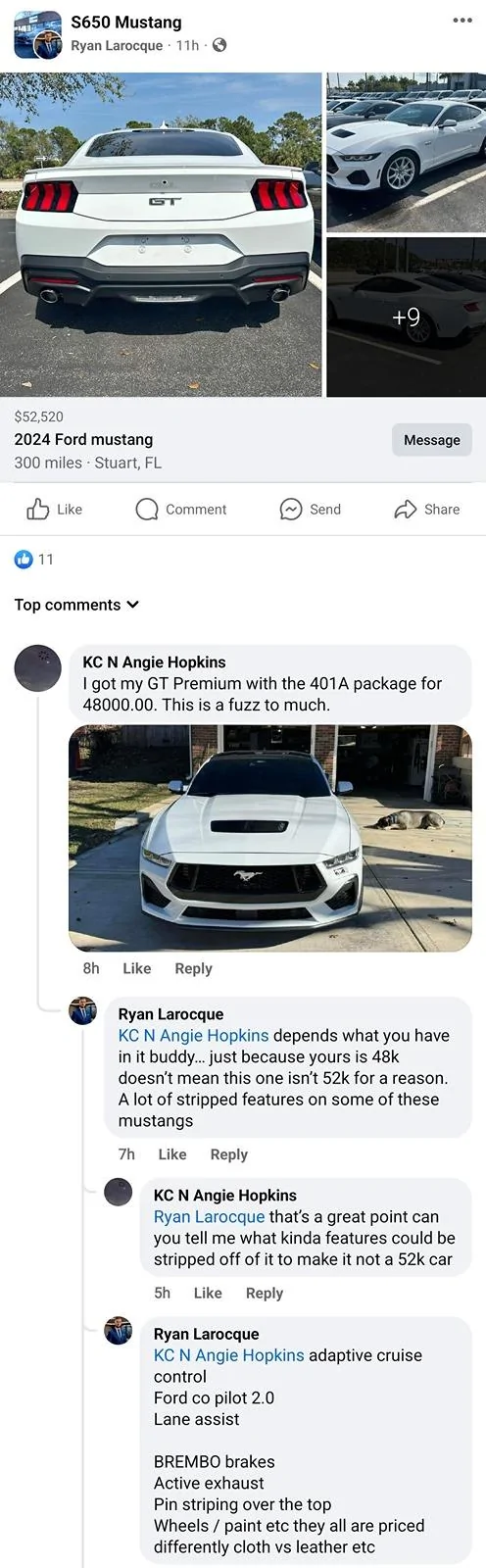 S650 Mustang Is this car really worth 52k? Screenshot_20240314_213023_Facebook