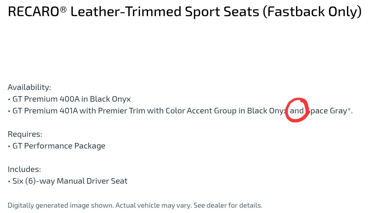 S650 Mustang Color of Recaro seats with Performance Pack AND 401A Screenshot_20240324_171811_Chrom