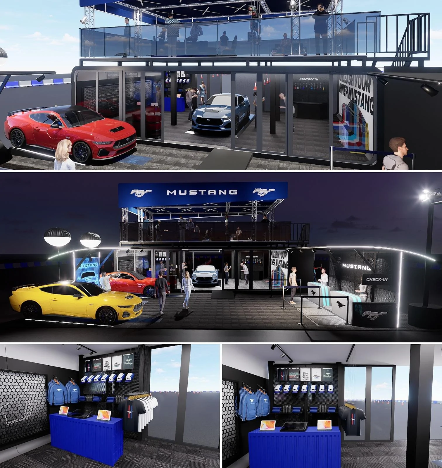 S650 Mustang "Mustang Unleashed" national demo tour announced to celebrate Mustang's 60th Birthday. Registration now open Mustang Unleashed Multi-View Render 10