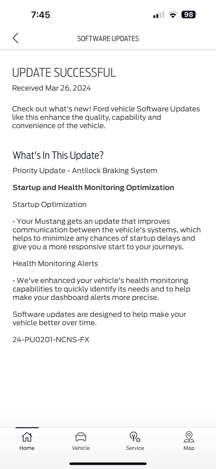 S650 Mustang First OTA software update IMG_3492